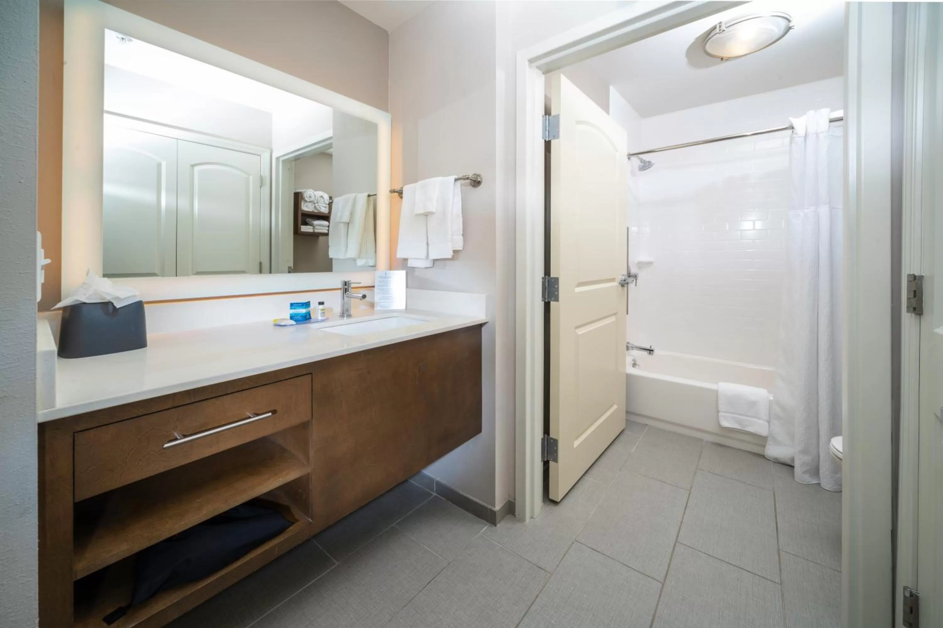Two-Bedroom Suite - Mobility Accessible Roll In Shower in Staybridge Suites - Summerville by IHG