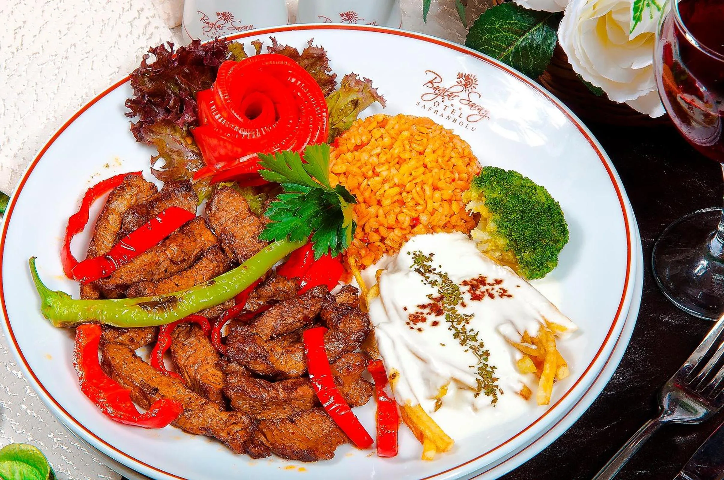 Food close-up in Baglar Saray Hotel