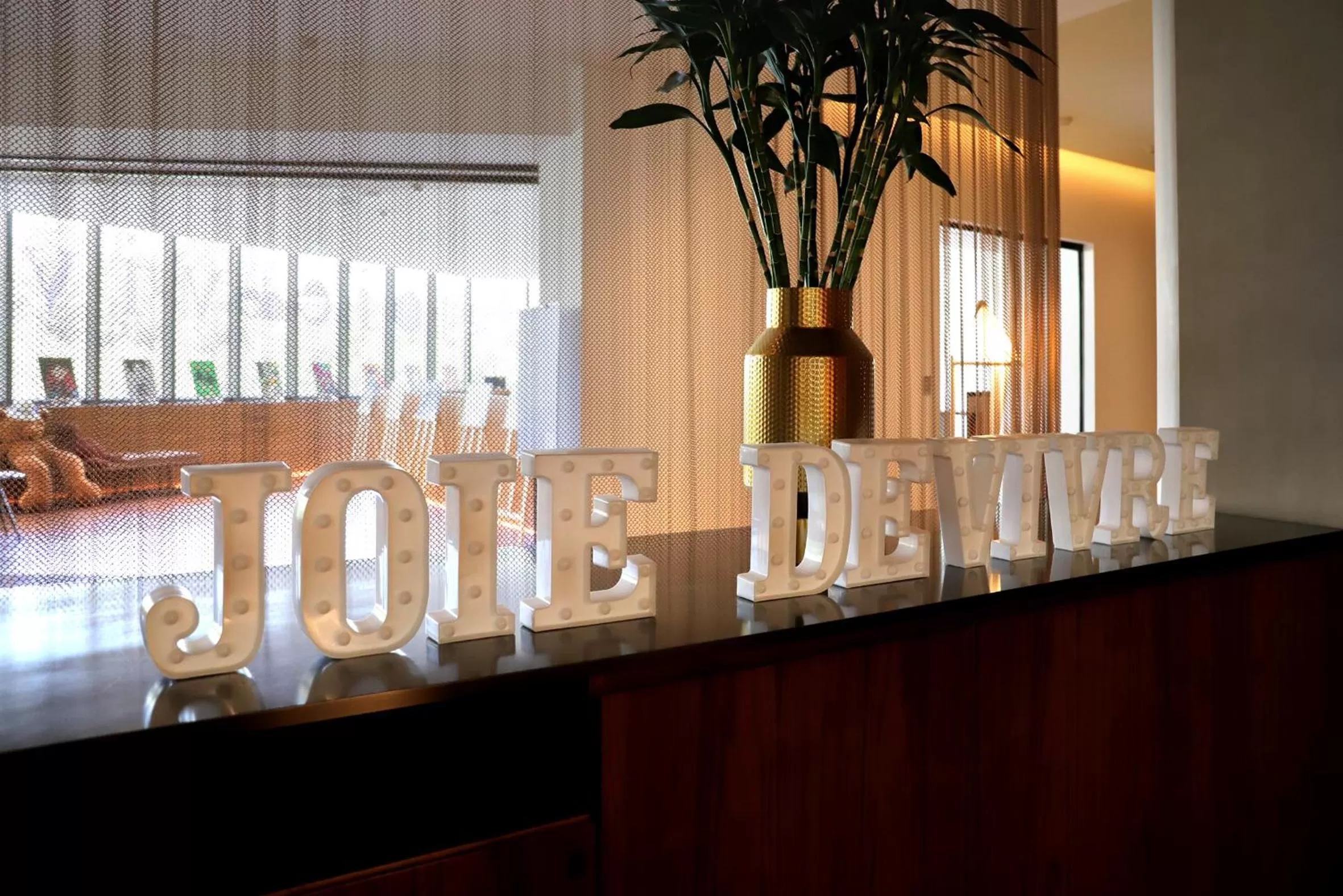 Decorative detail in BEI Zhaolong Hotel, JdV by Hyatt