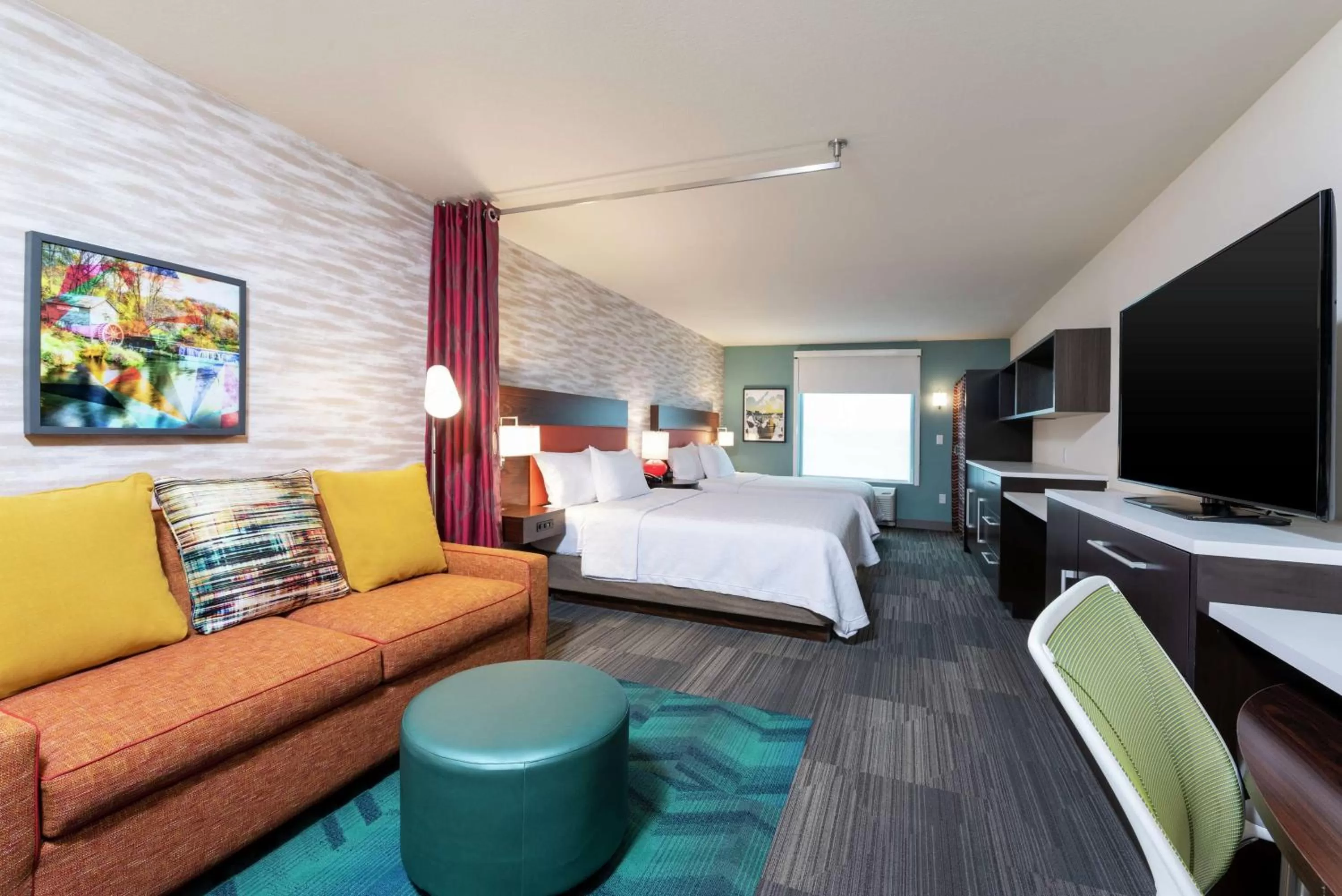 Bedroom, Bed in Home2 Suites By Hilton Appleton, Wi