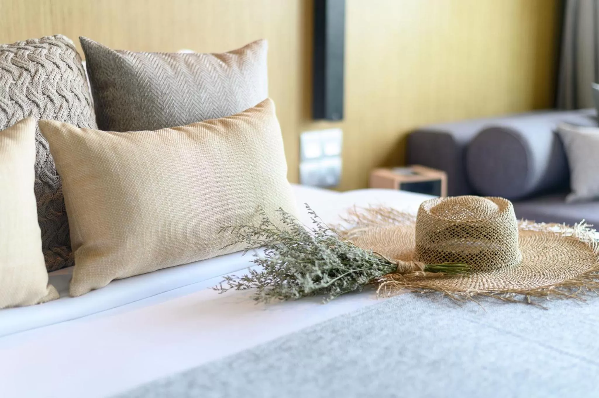 Bed in Wyndham Grand Nai Harn Beach Phuket