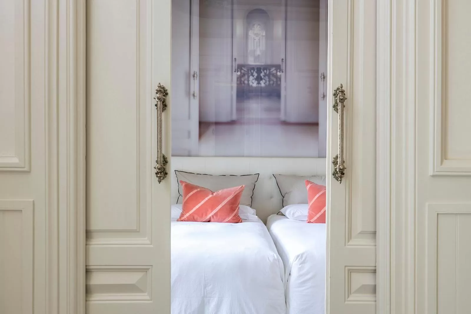 Bed in El Palauet Modernist Suites Barcelona