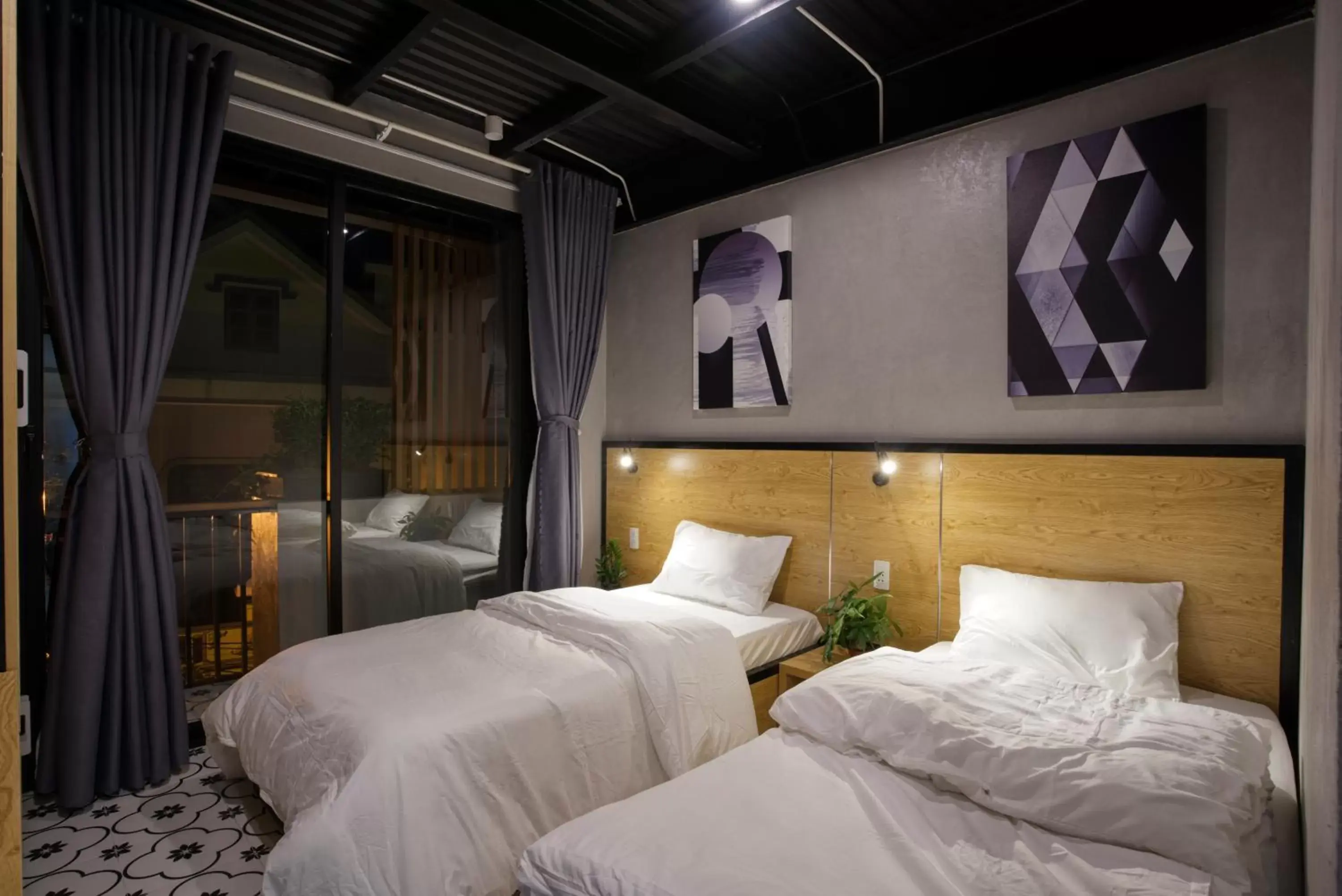 Twin Room with City View in THE NEST QUANG BINH Twin Room with City View in THE NEST QUANG BINH
