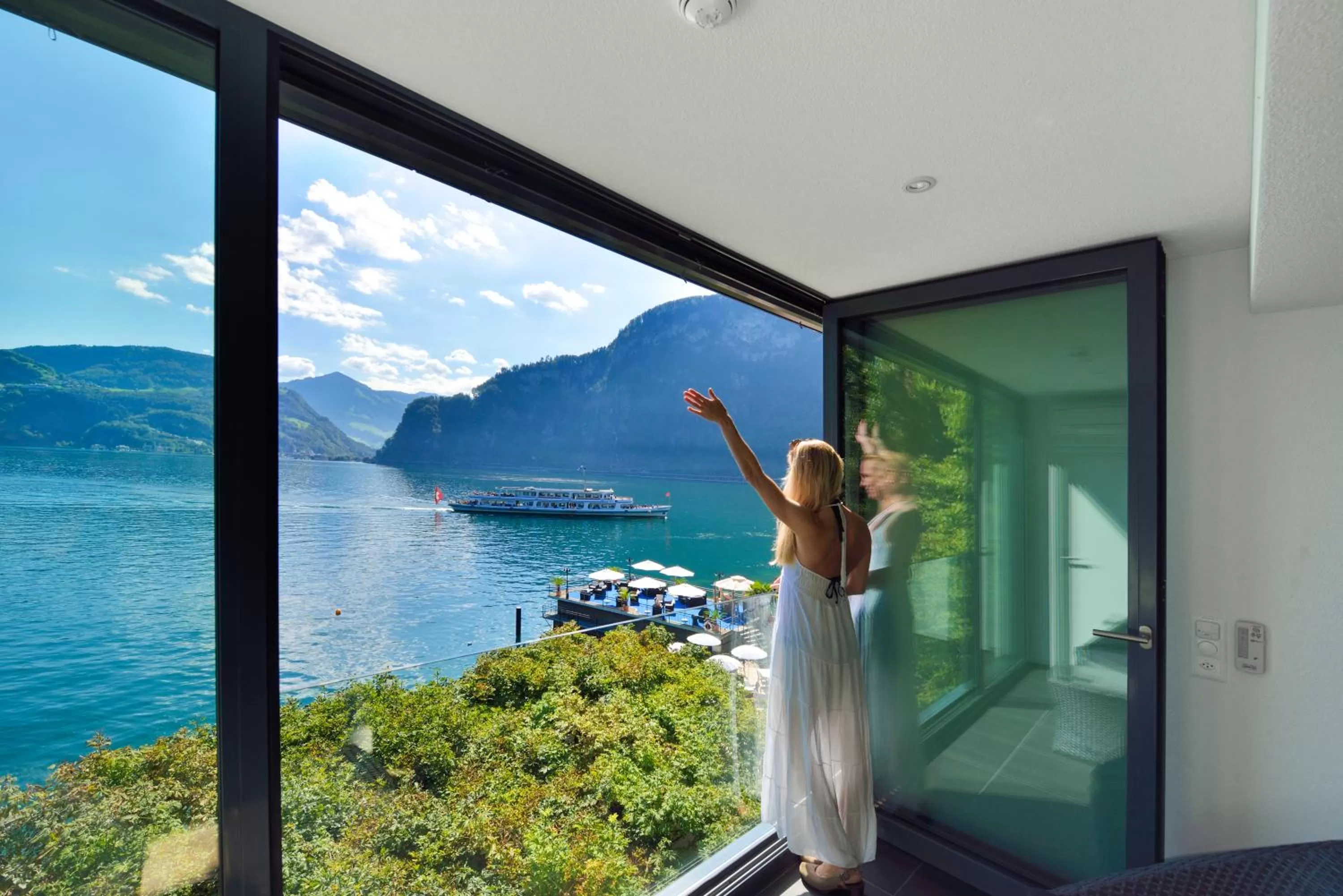 Lake view in Seehotel Pilatus