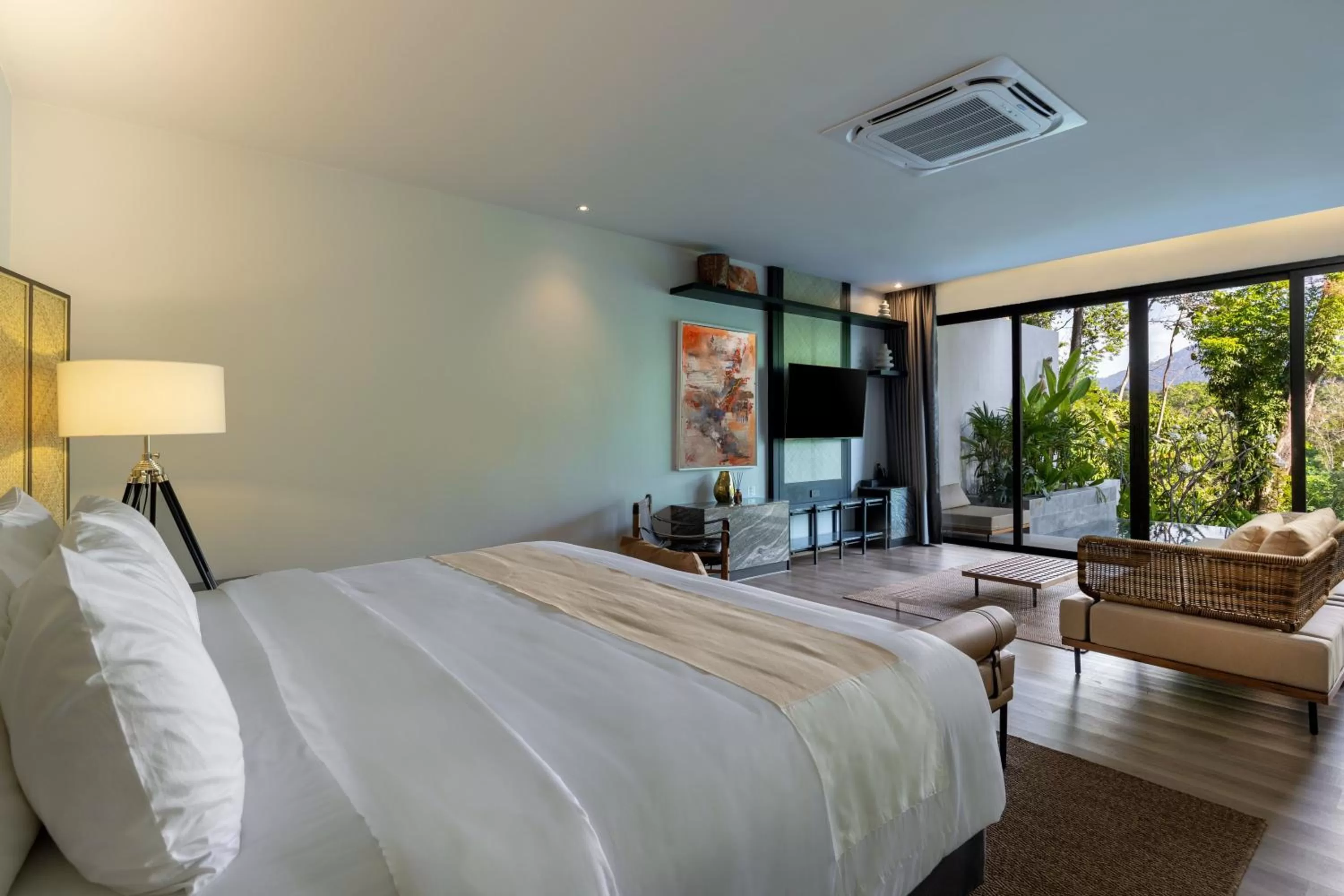 Bed in Kachonghills Tented Resort Trang