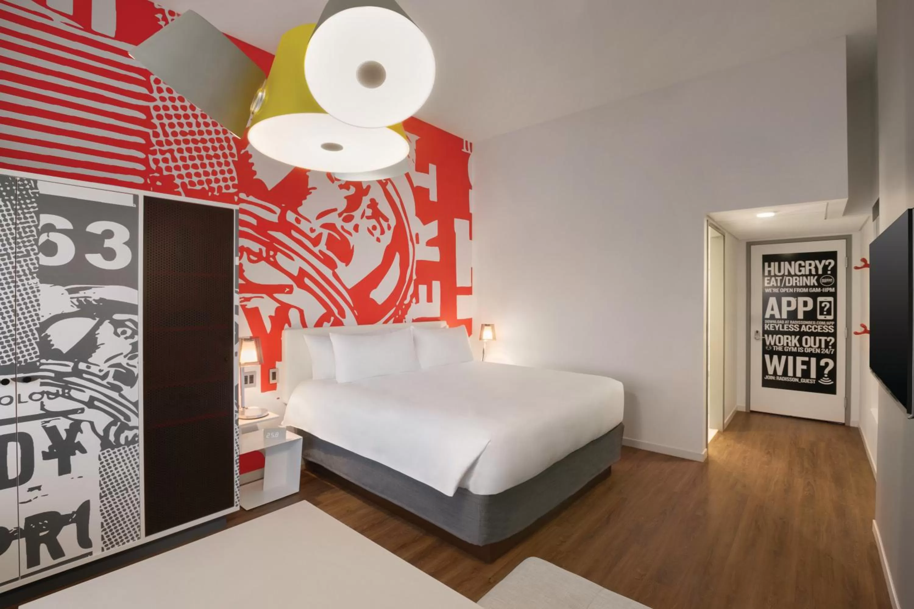 Photo of the whole room, Bed in Radisson Red Minneapolis Downtown