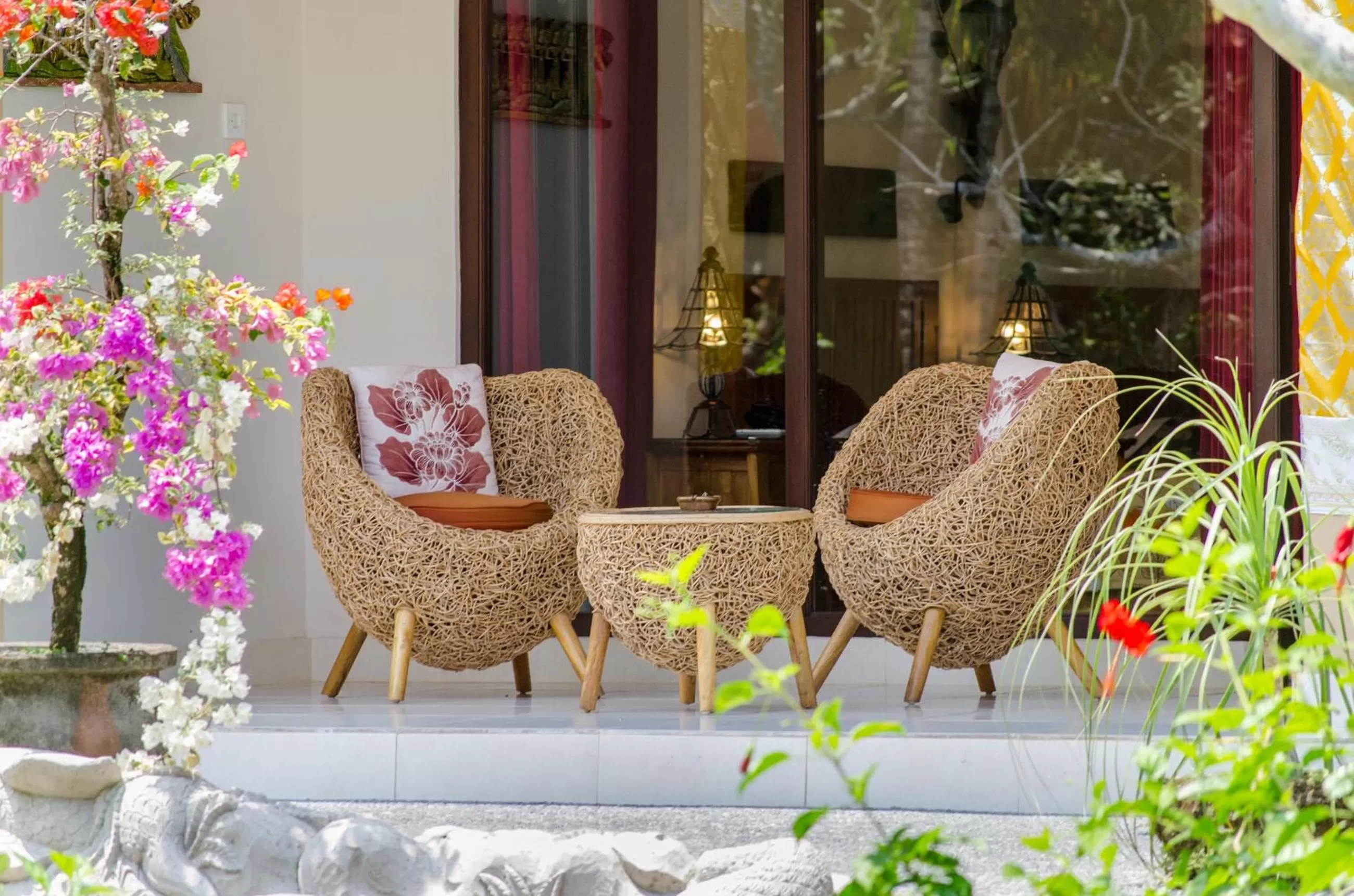 Balcony/Terrace in Green Field Hotel and Restaurant
