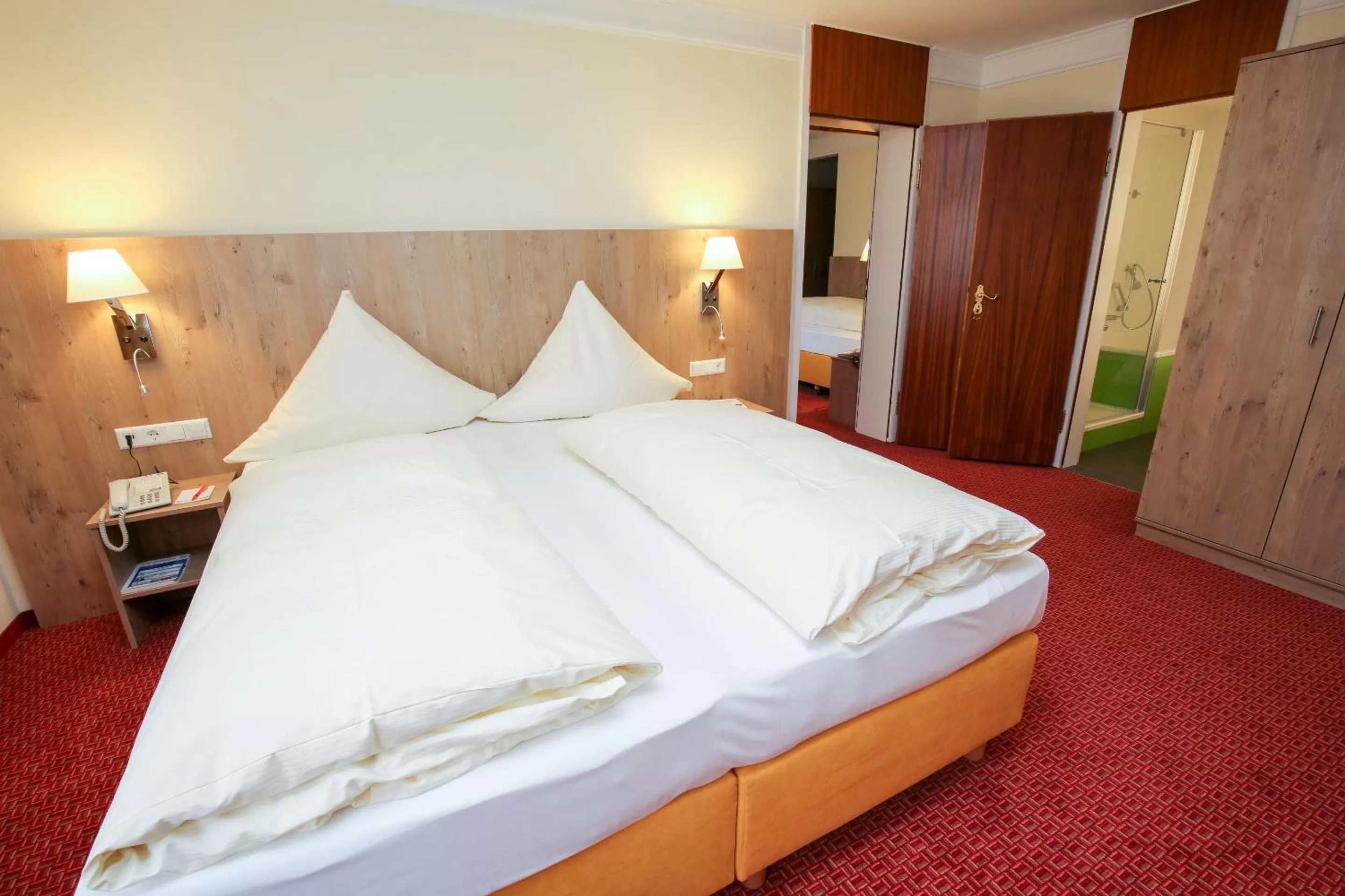 Decorative detail, Bed in Akzent Hotel Restaurant Hirsch