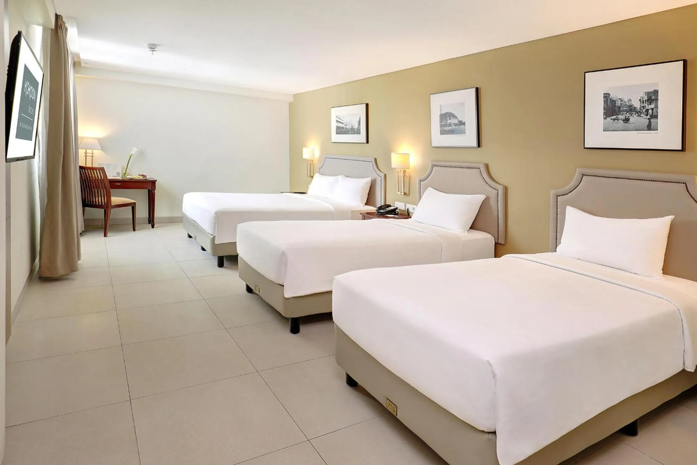 Bed in Kokoon Hotel Surabaya