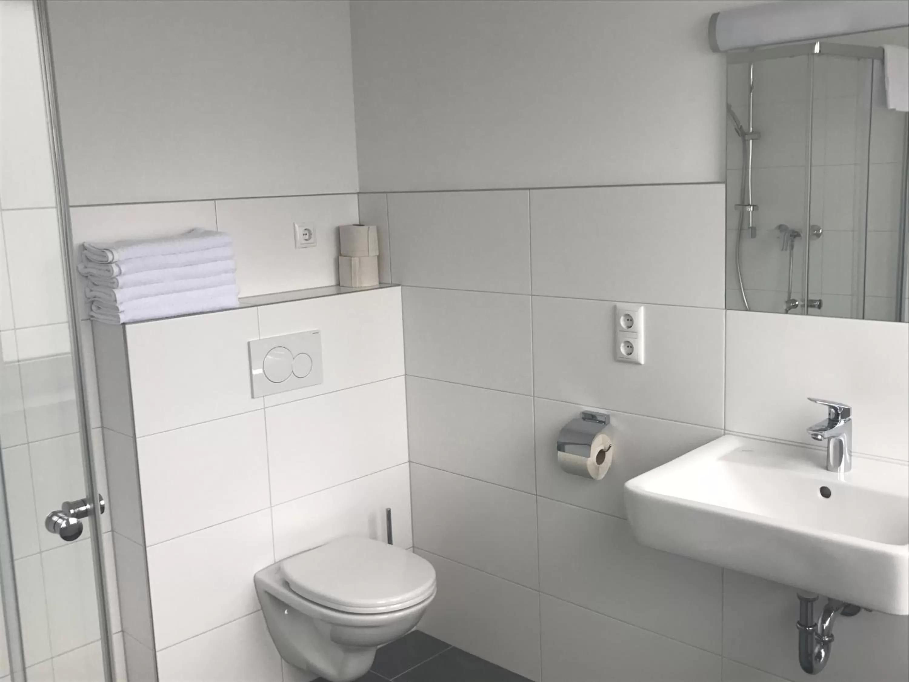 Bathroom in Montagehotel Bed & Steel