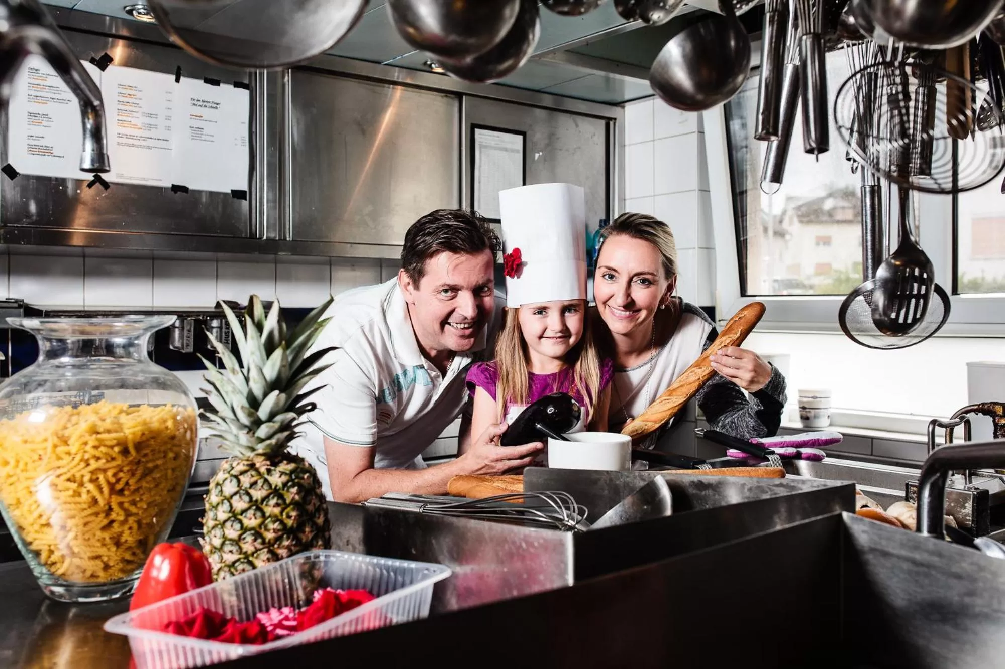 Kitchen or kitchenette in Hotel-Restaurant Zur Krone