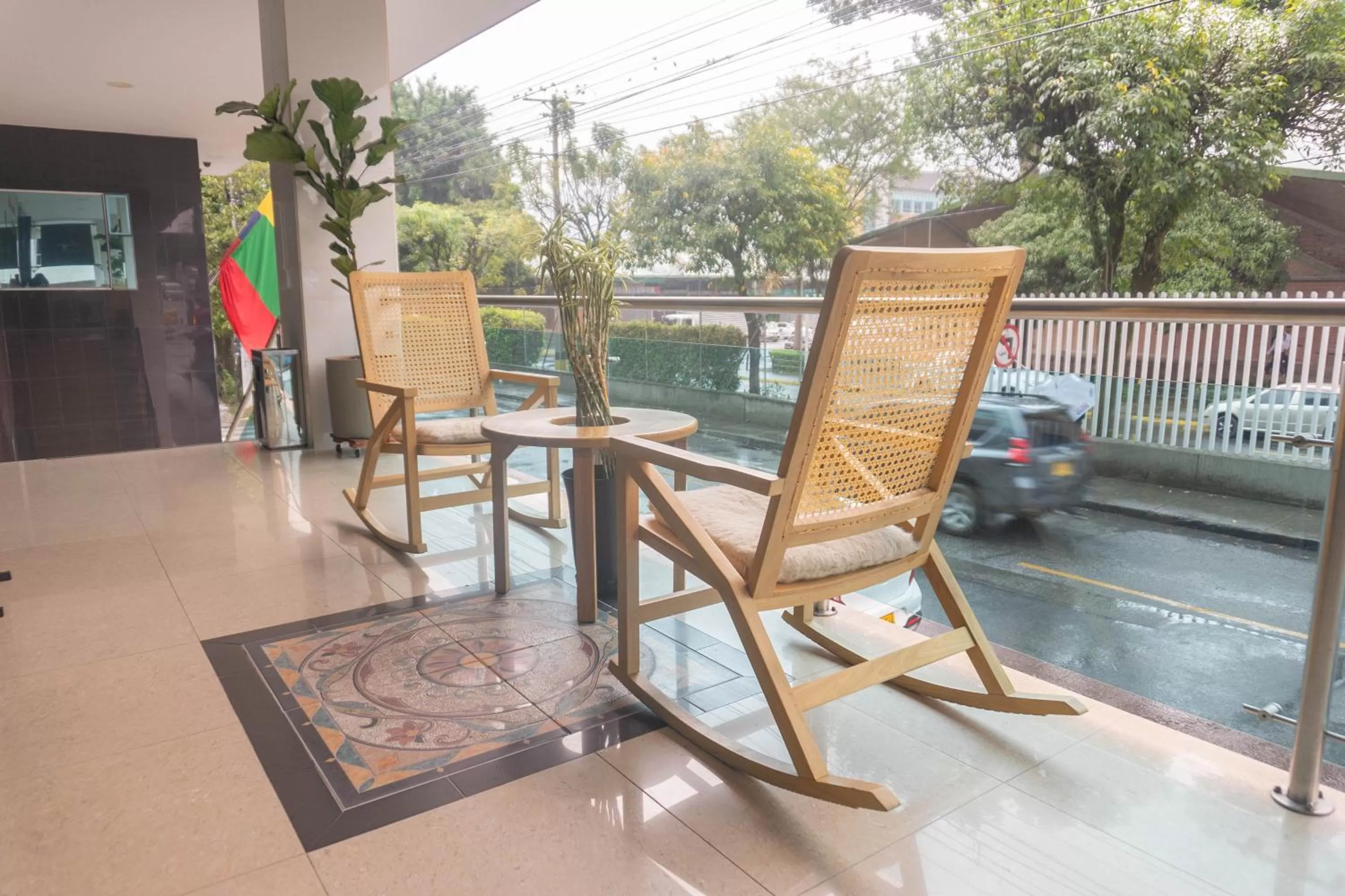 Balcony/Terrace in Hotel Central Plaza Medellin