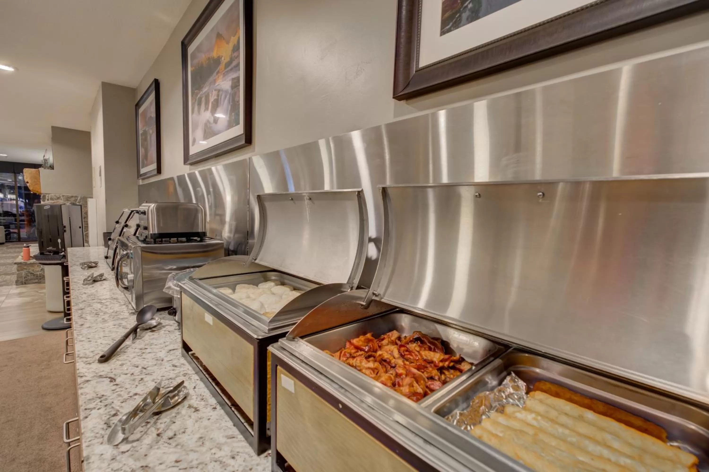 Continental breakfast in Whitefish Riverfront Hotel