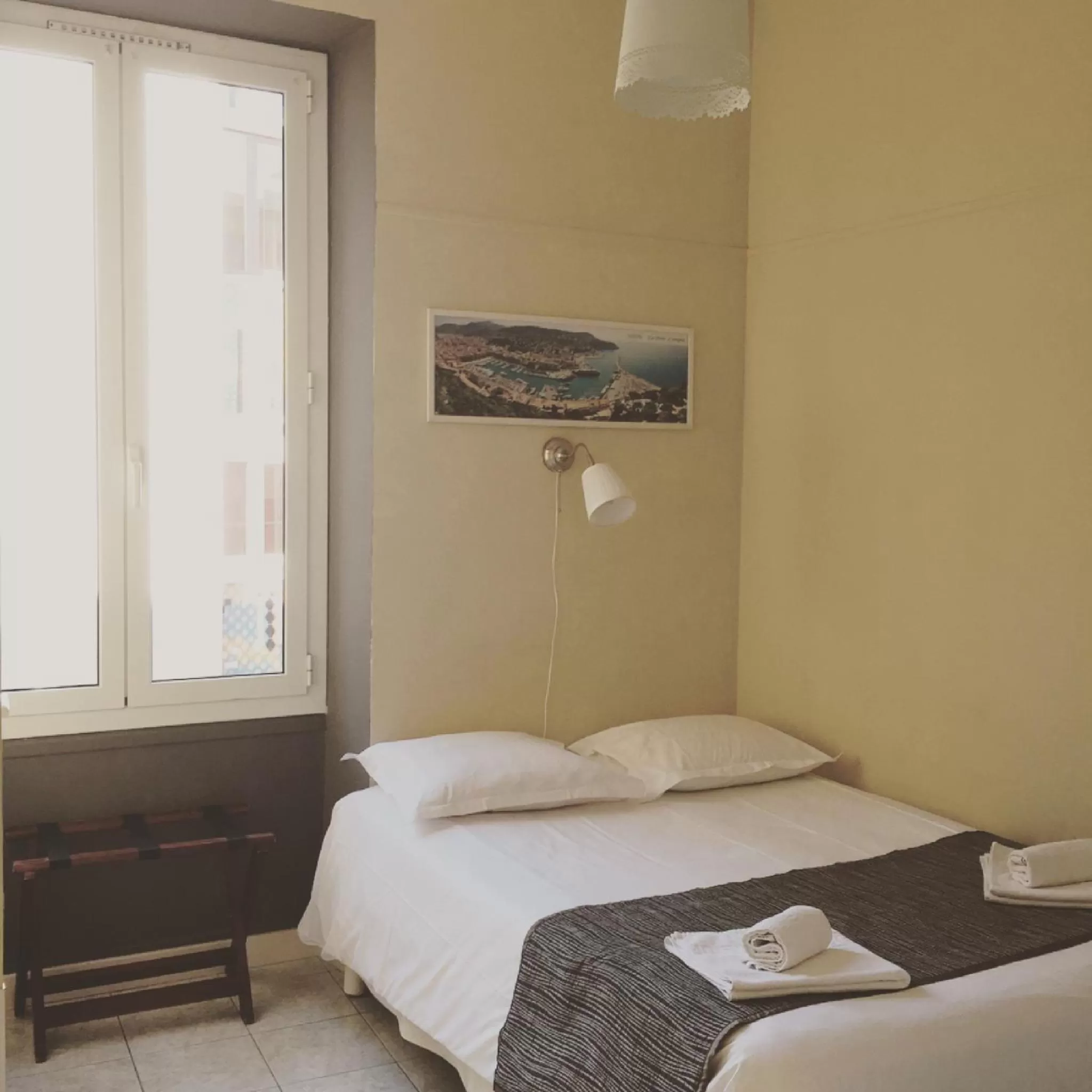 Bedroom, Bed in Hotel Danemark