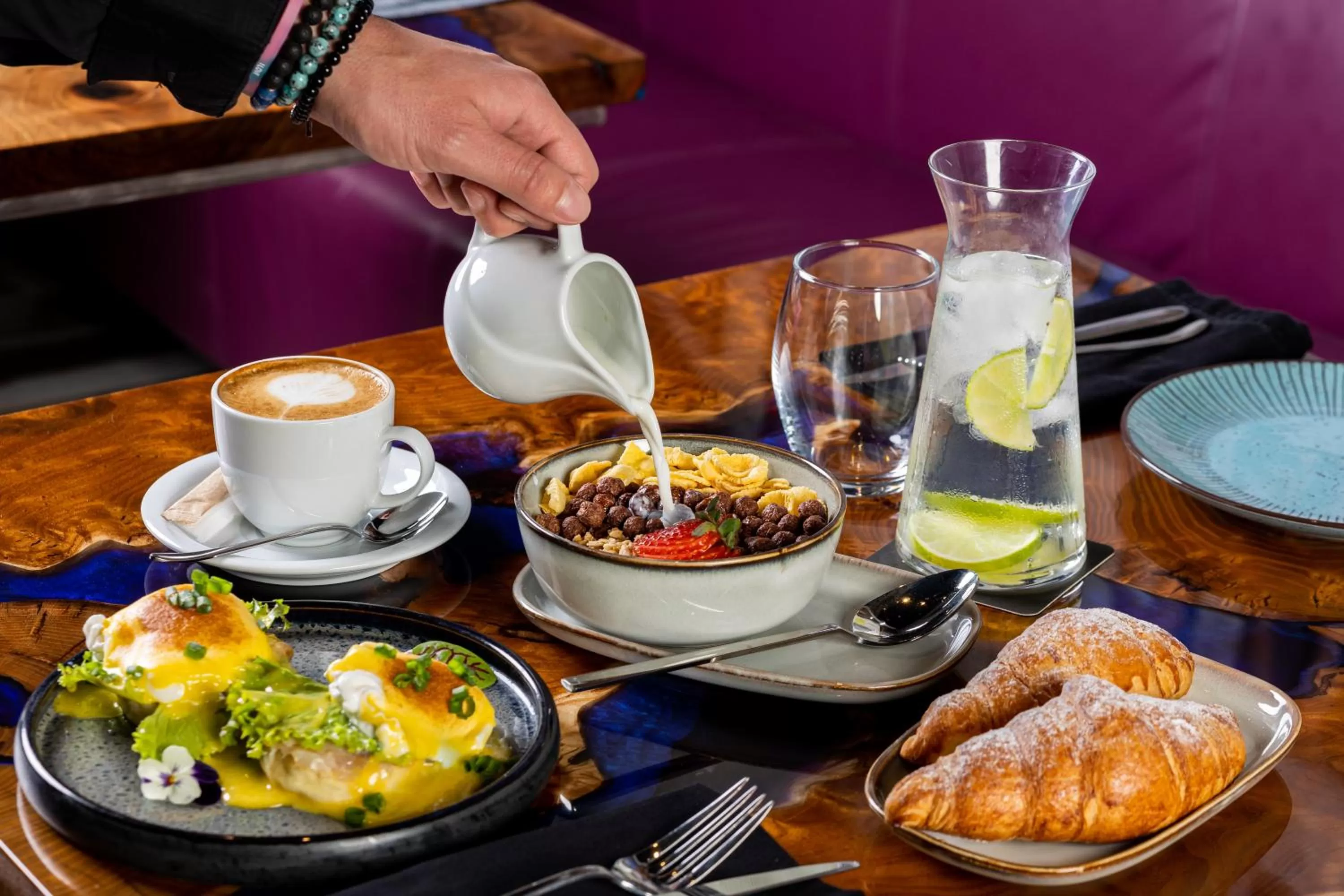 Continental breakfast in Theory Hotel