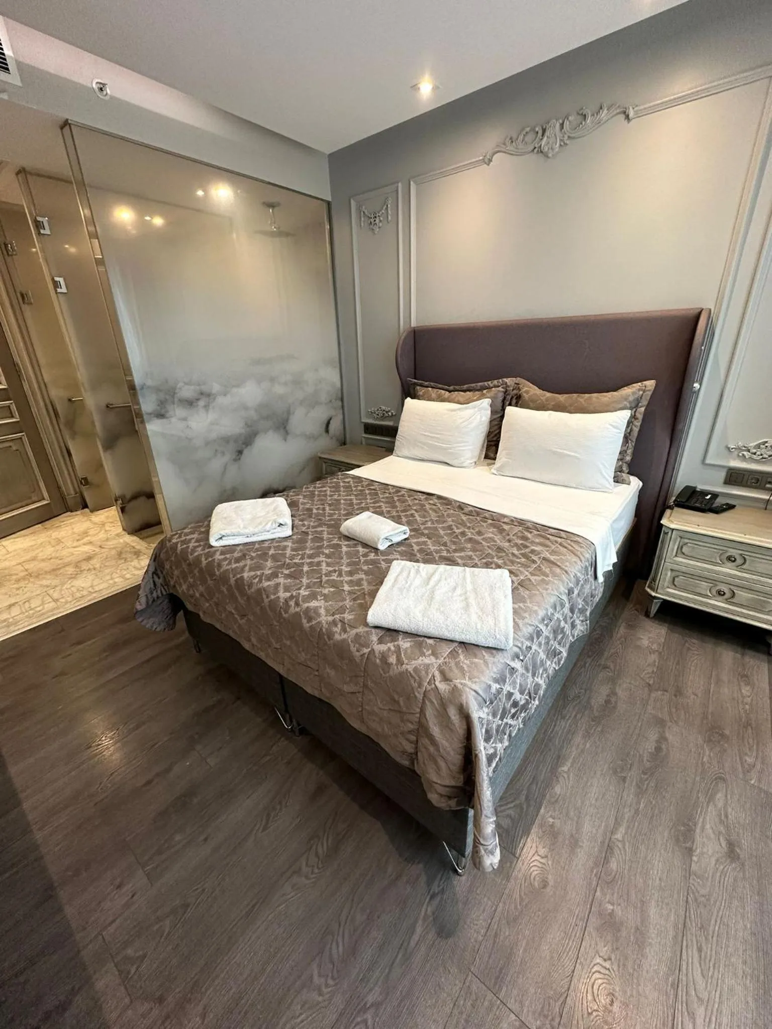 Bed in TK Taxim Bosphorus Hotel