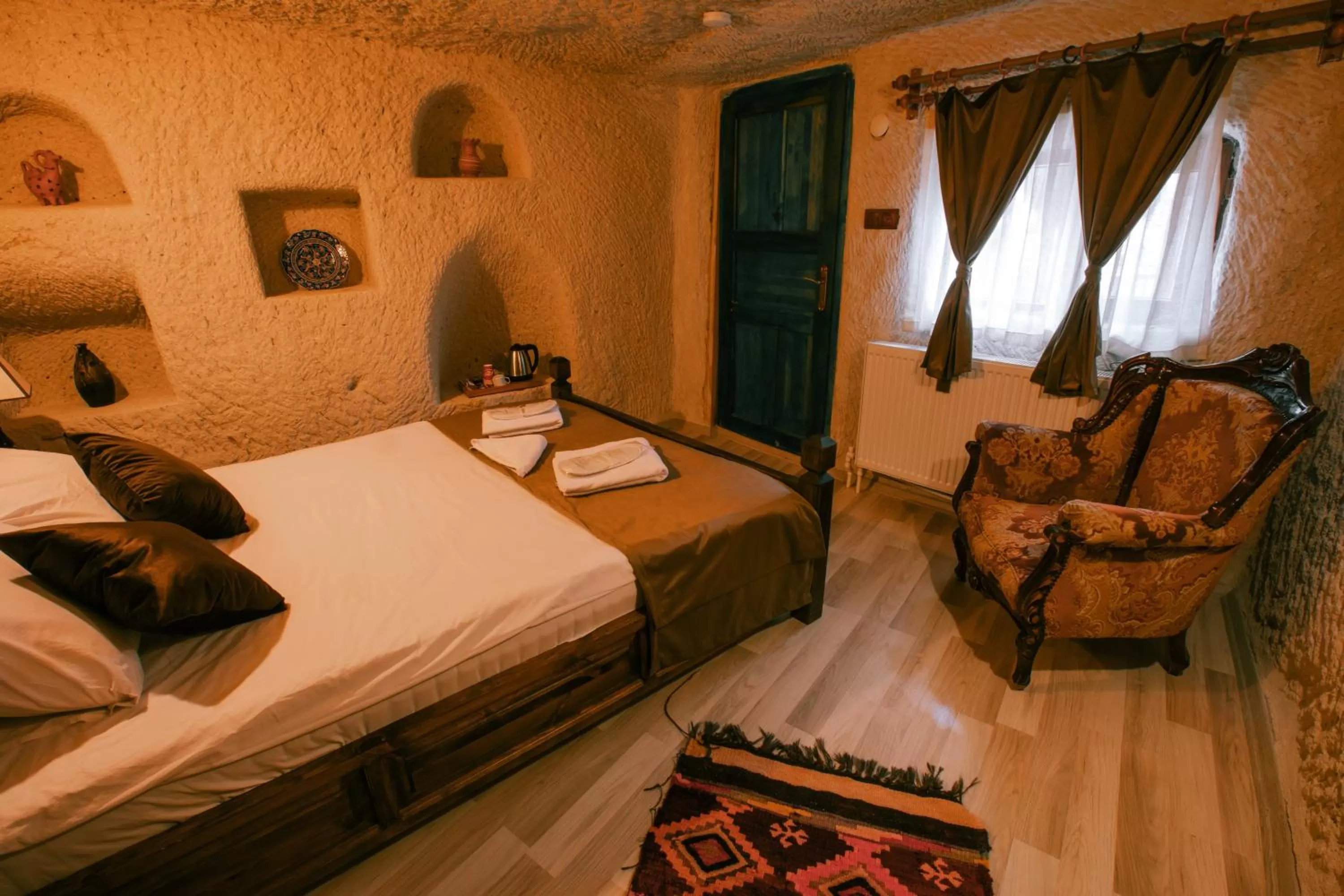 Photo of the whole room, Bed in Mia Cappadocia Cave Hotel