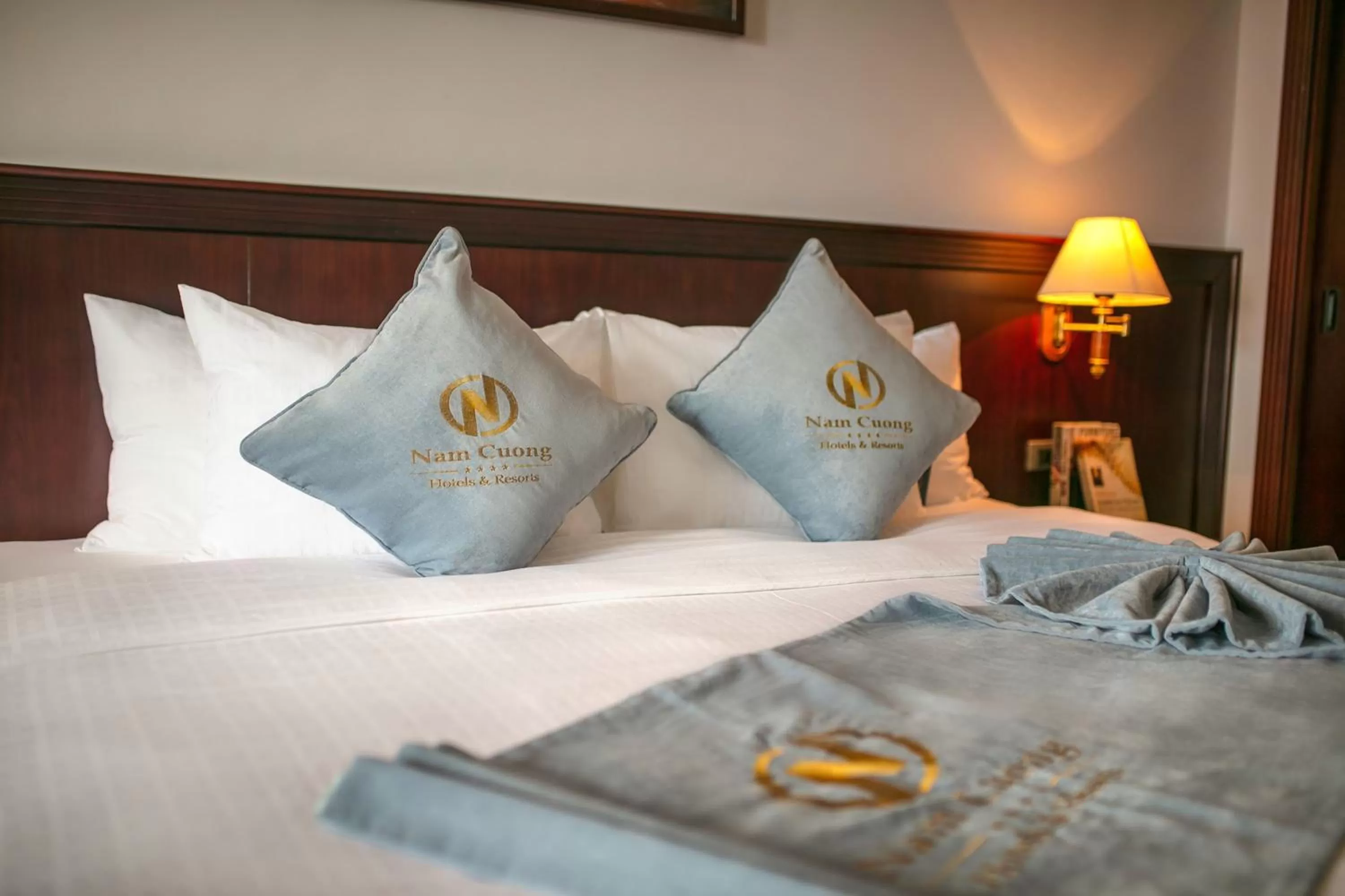 Bed in The Tray Hotel Hai Phong