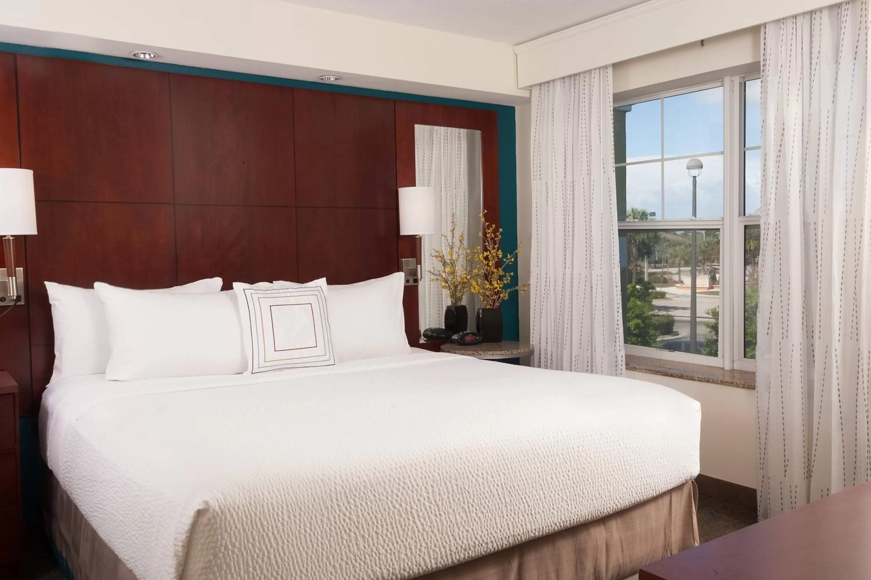 Two-Bedroom Suite with Roll-in Shower - Mobility and Hearing Accessible in Residence Inn Fort Myers Sanibel