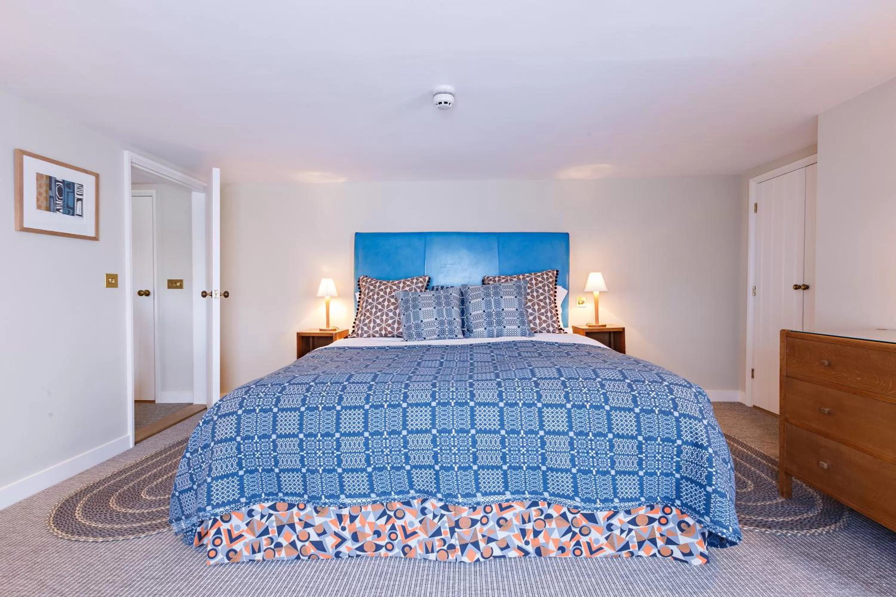 Bed in The Assembly House in central Norwich