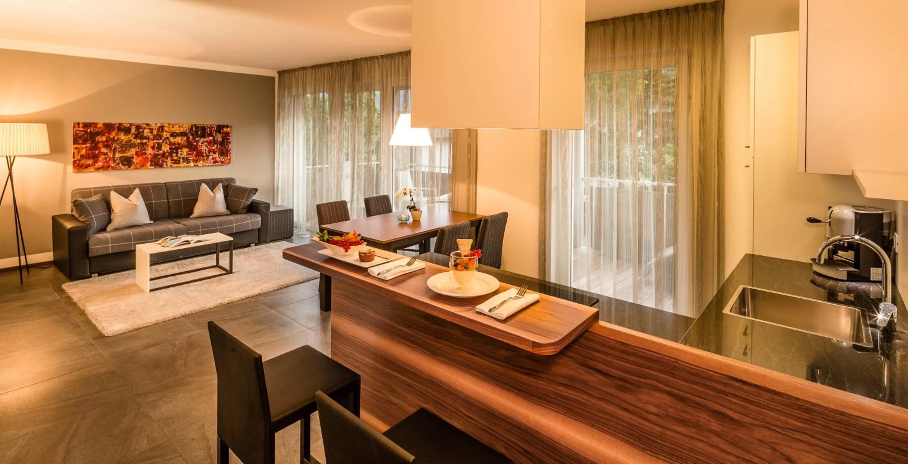 Kitchen or kitchenette in Hidalgo Suites