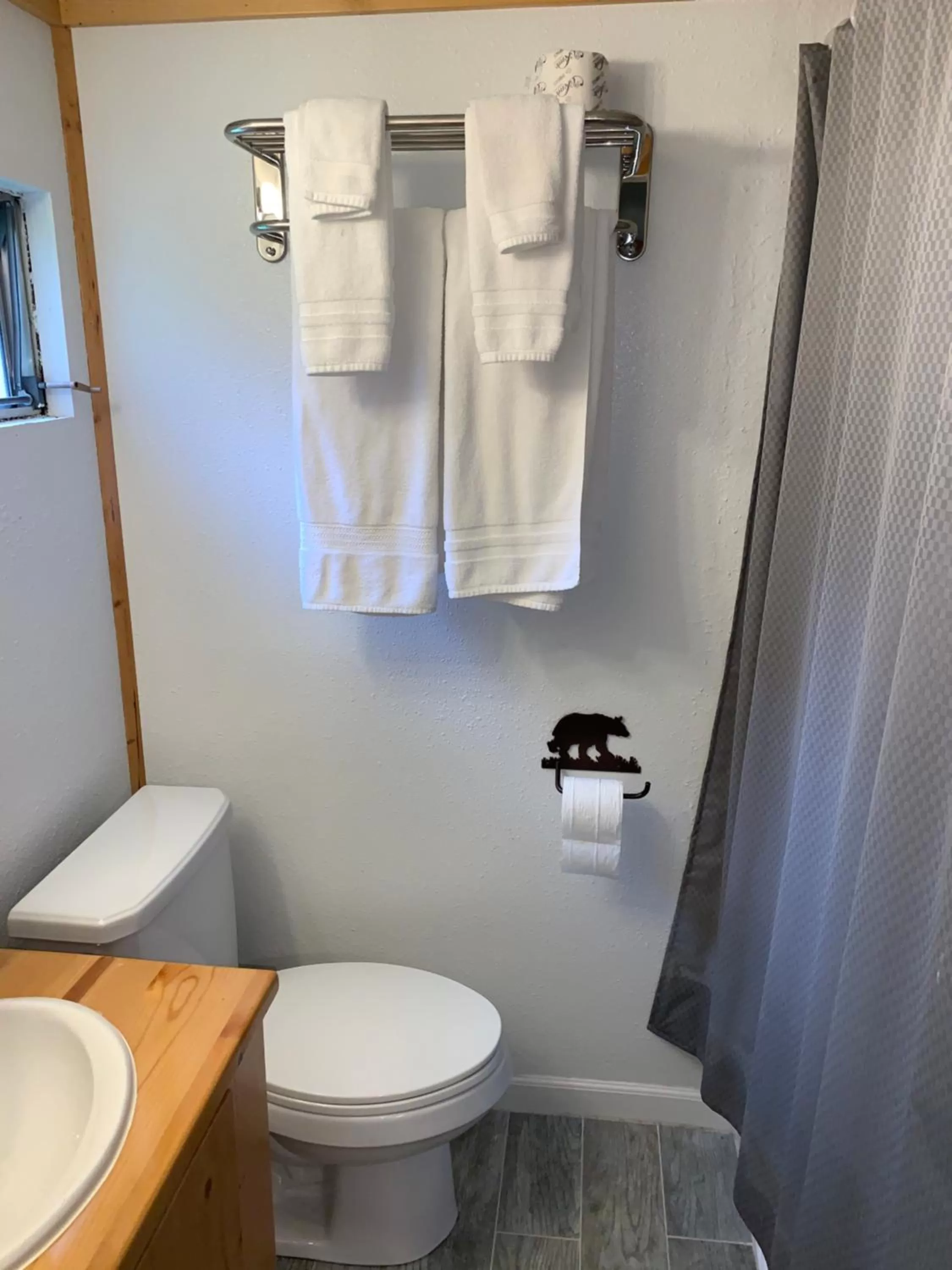 Bathroom in Glacier Haven Inn