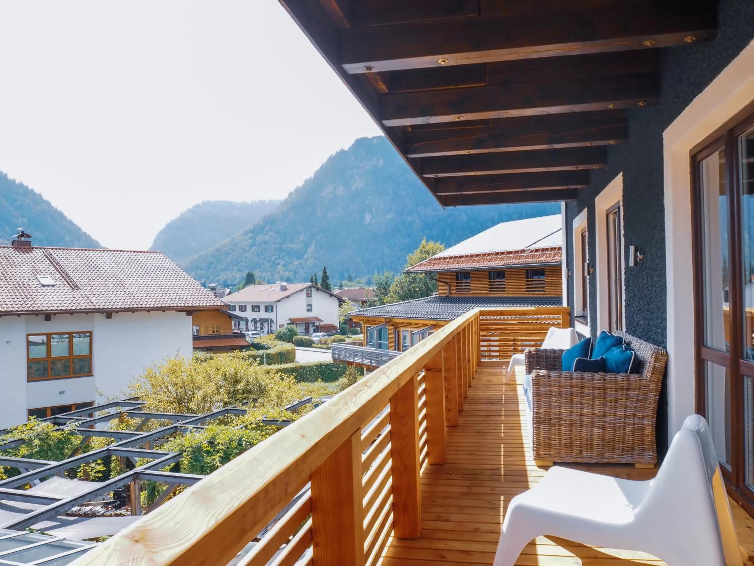 Balcony/Terrace in Sauna & Whirlpool - ALPENLIEBE APARTments