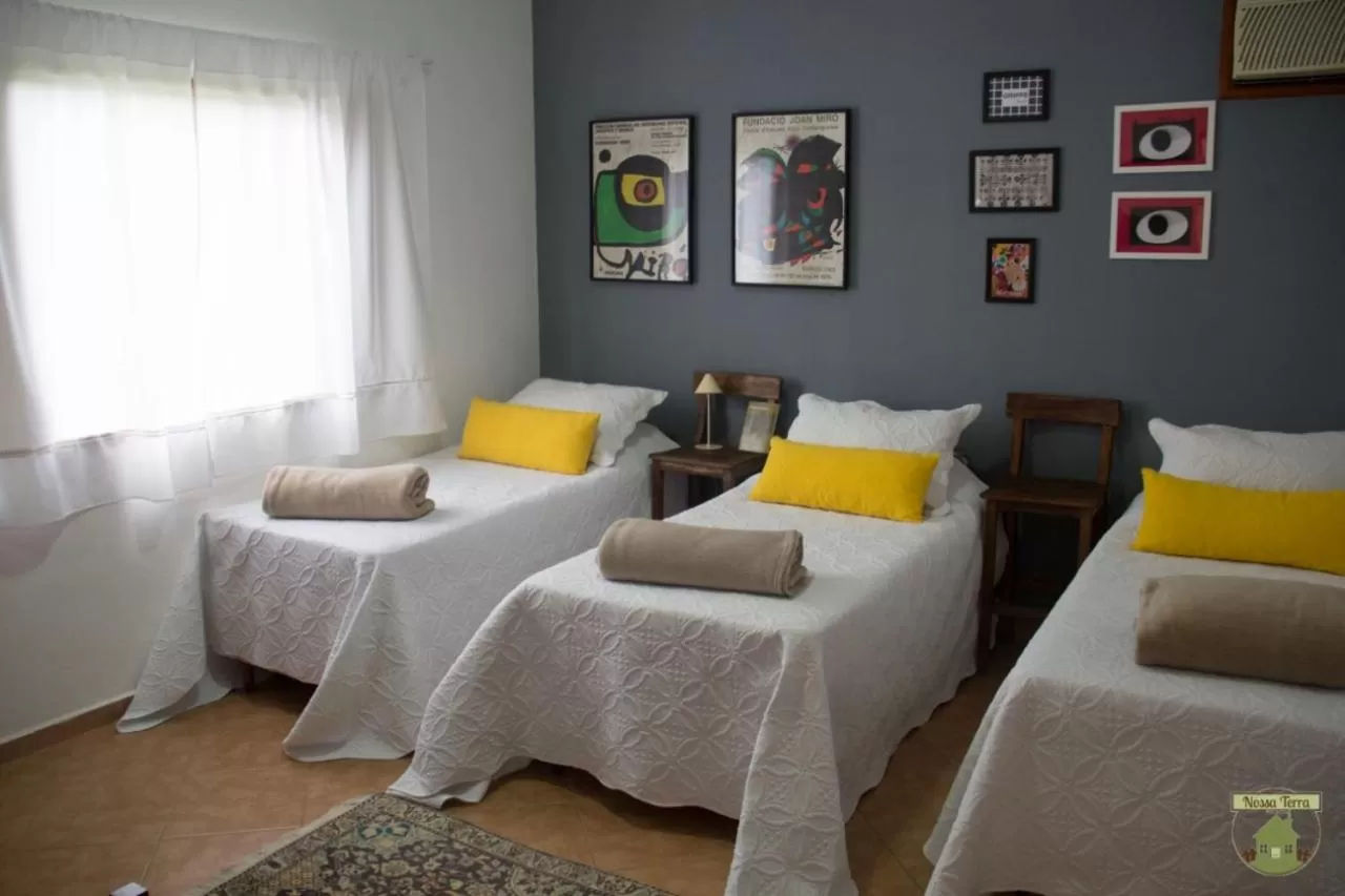Bed in Pousada Nossa Terra