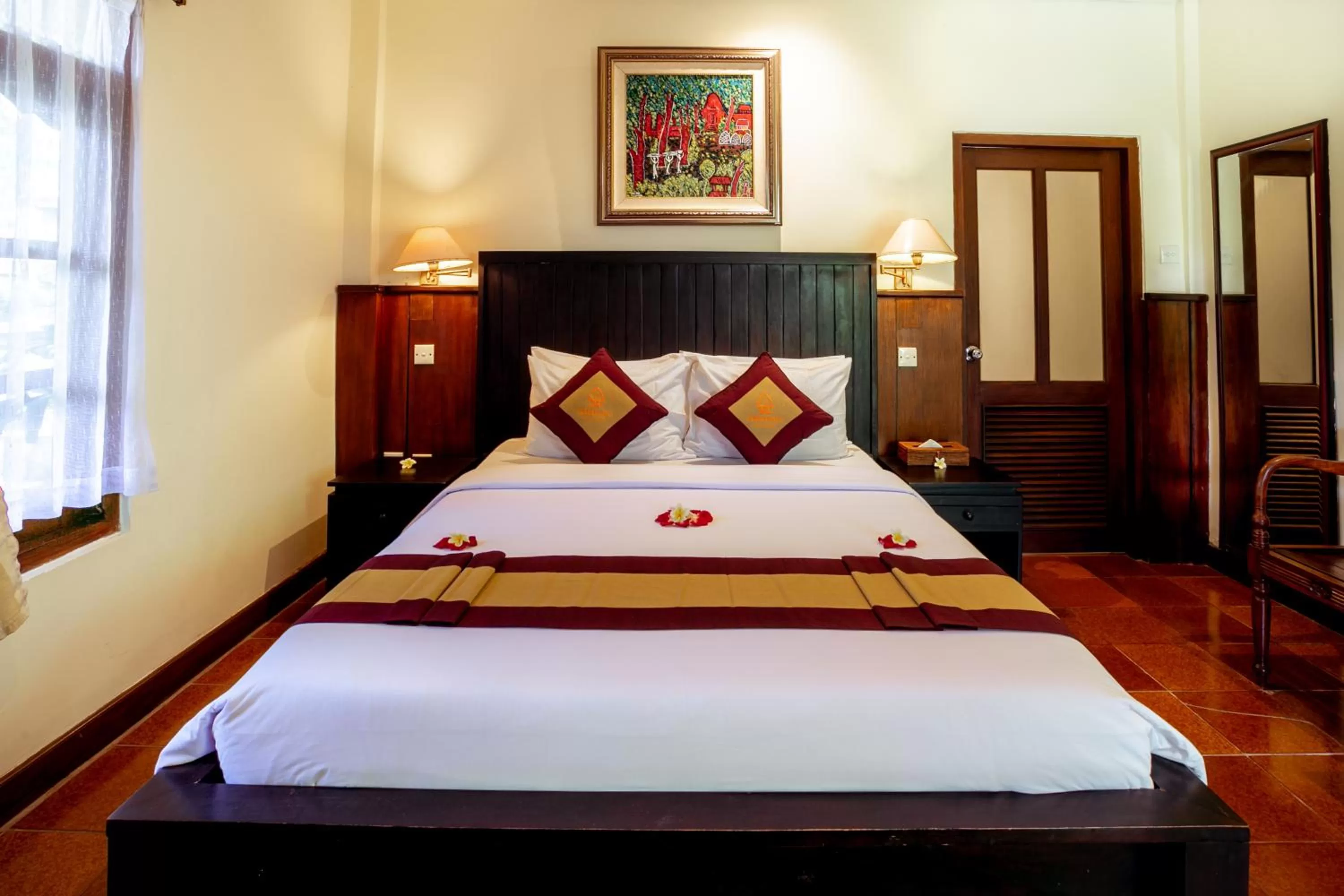 Bed in Lumbung Sari Ubud Hotel - CHSE Certified