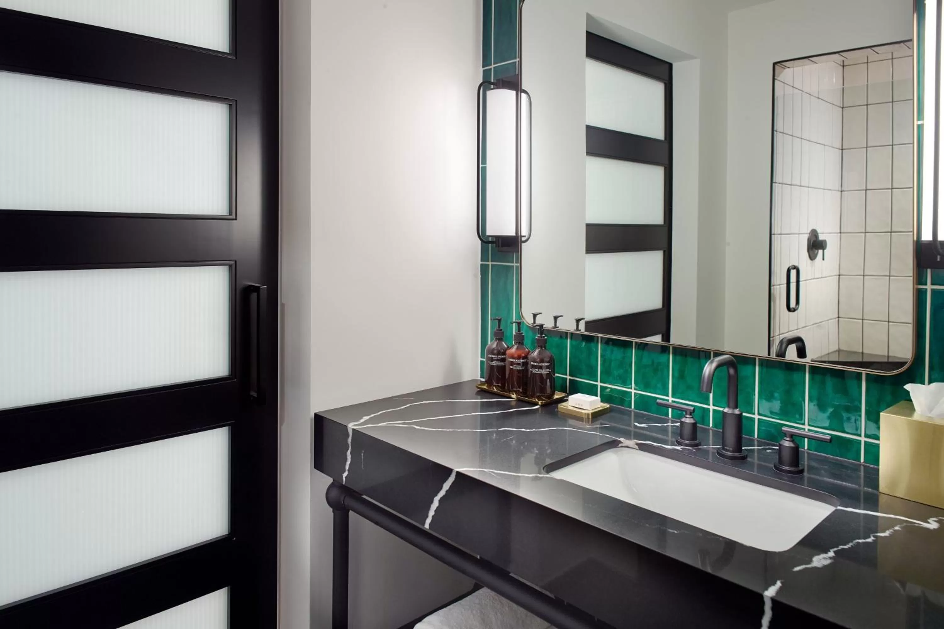 Bathroom in Bellyard, West Midtown Atlanta, a Tribute Portfolio Hotel