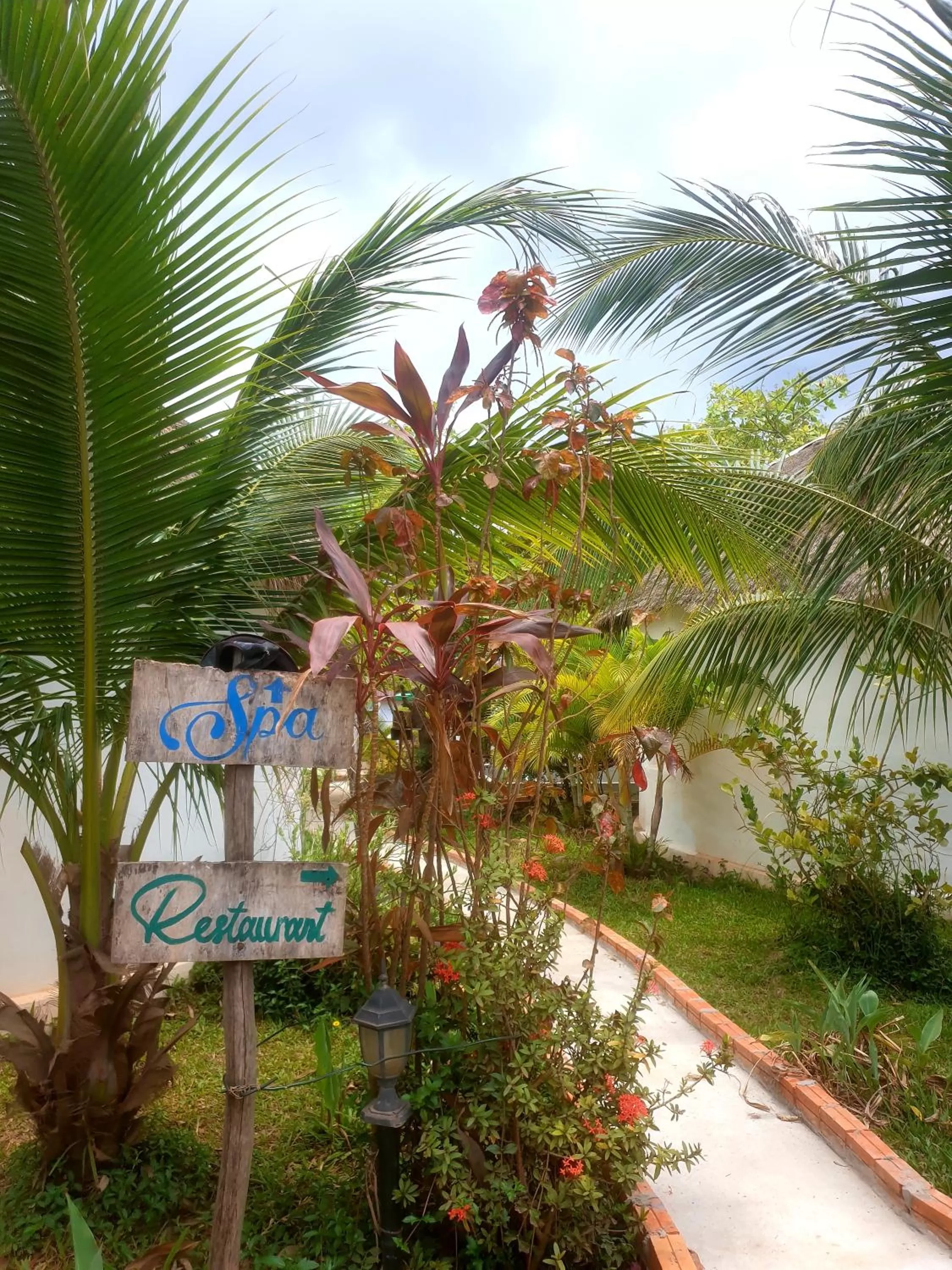 Garden view in Bohemiaz Resort and Spa Kampot