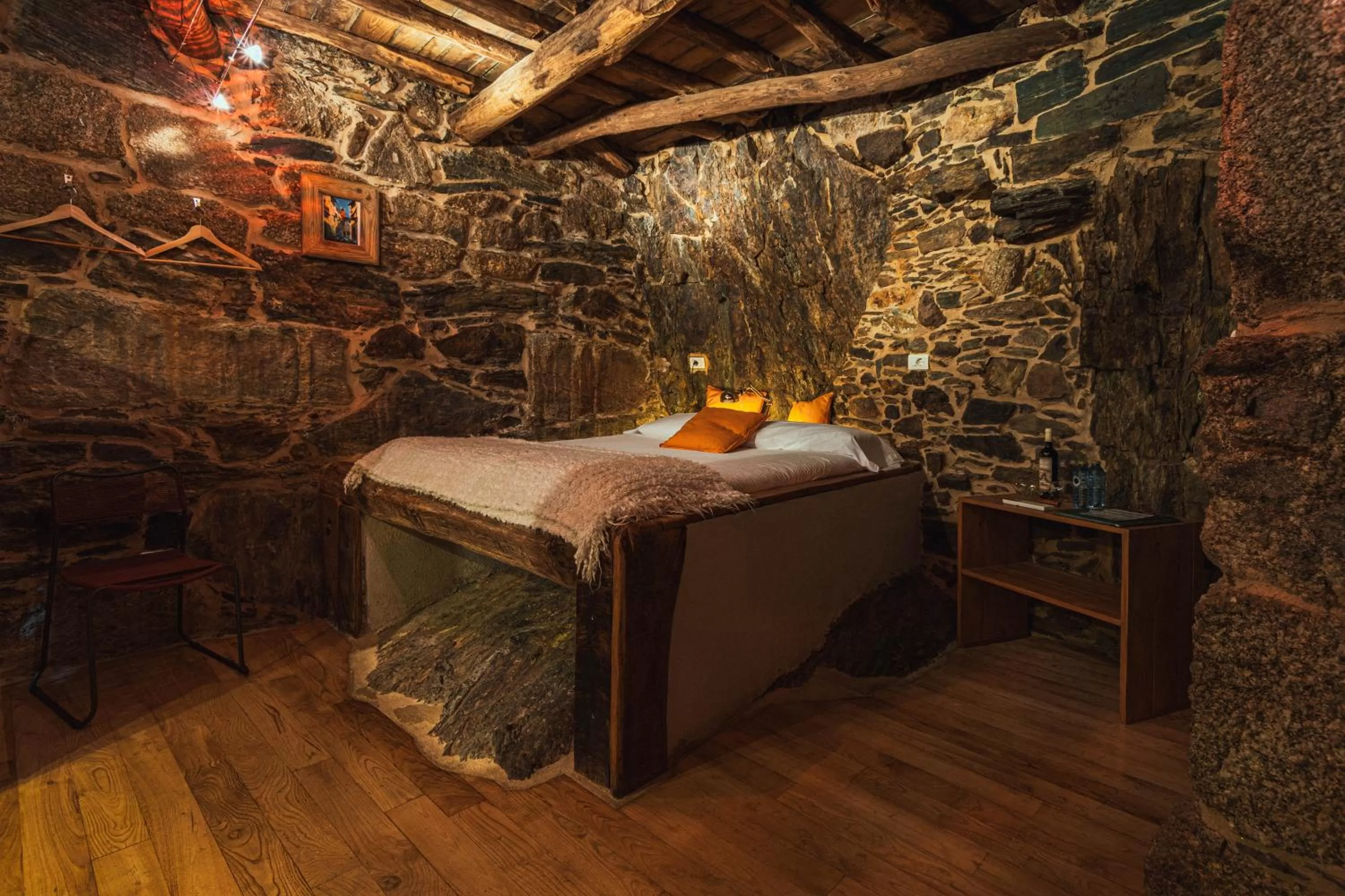 Bed in Cabo Do Mundo Casa Rural