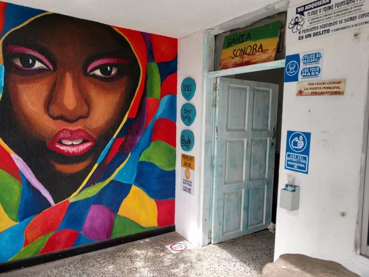 Garden view in Posada Cultural Bahia Sonora