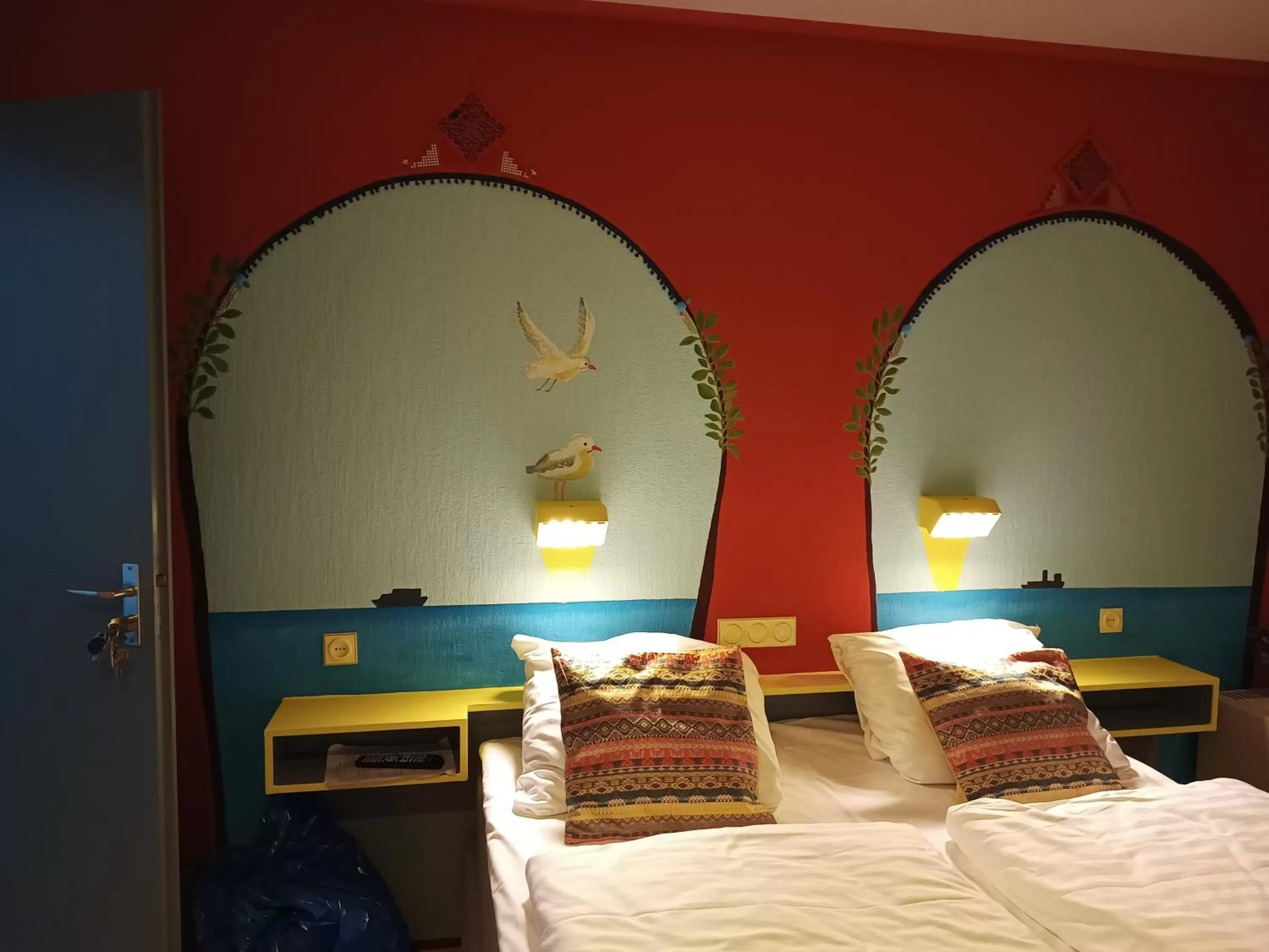 Bed in Hotel Gaudi