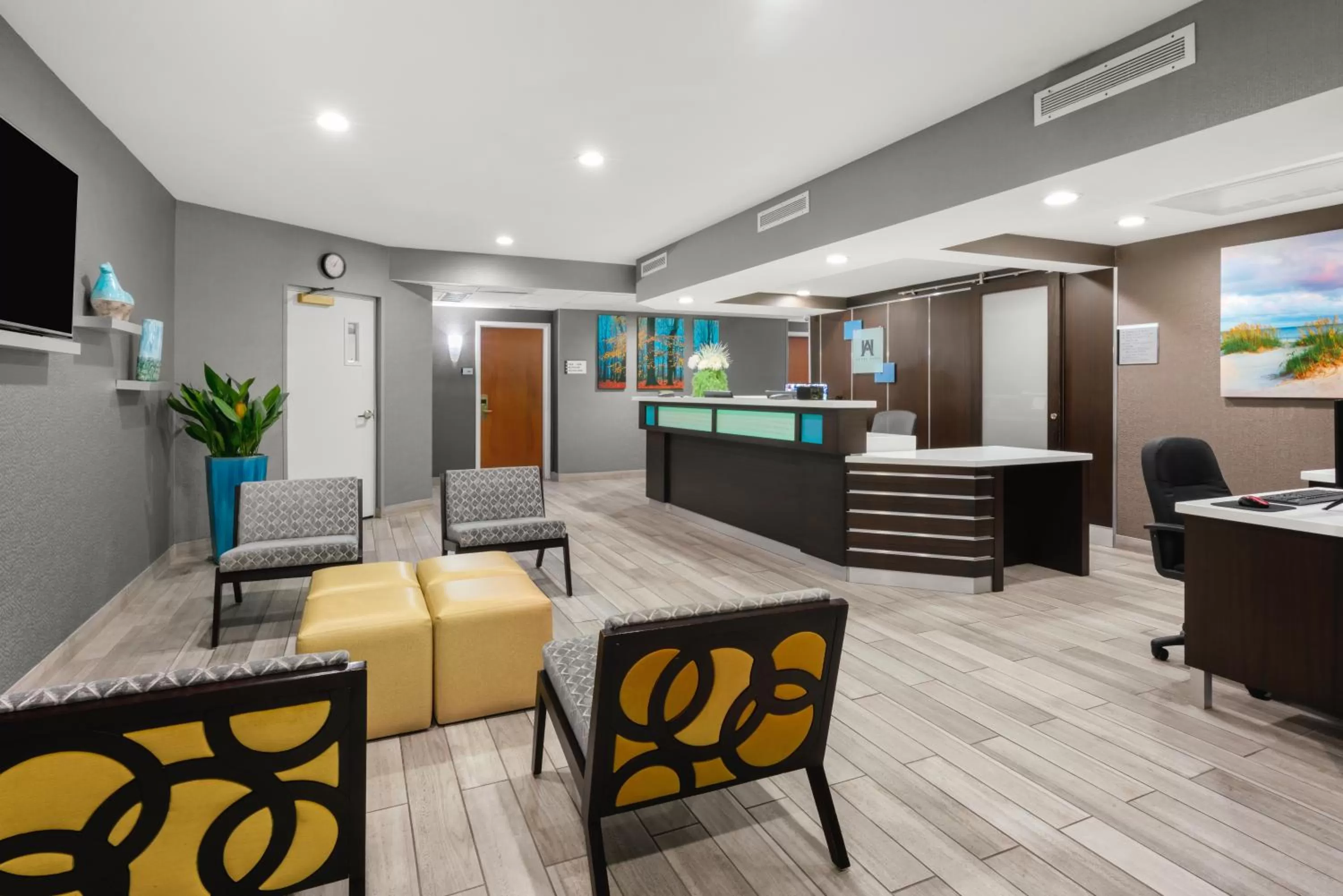 Lobby or reception in Hotel Aura SFO Airport FREE SHUTTLE