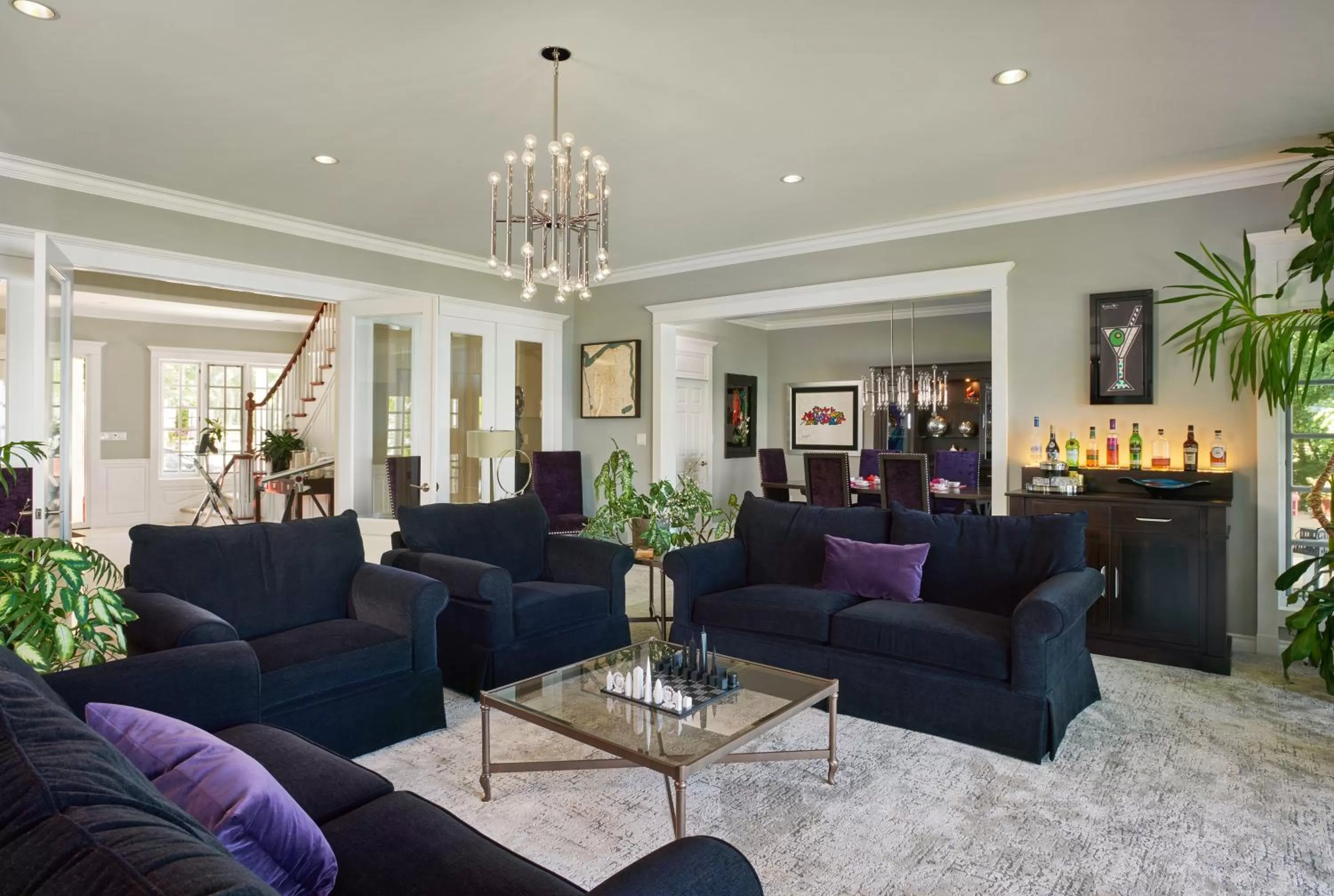 Seating area, Lobby/Reception in Somerset - A Private Retreat