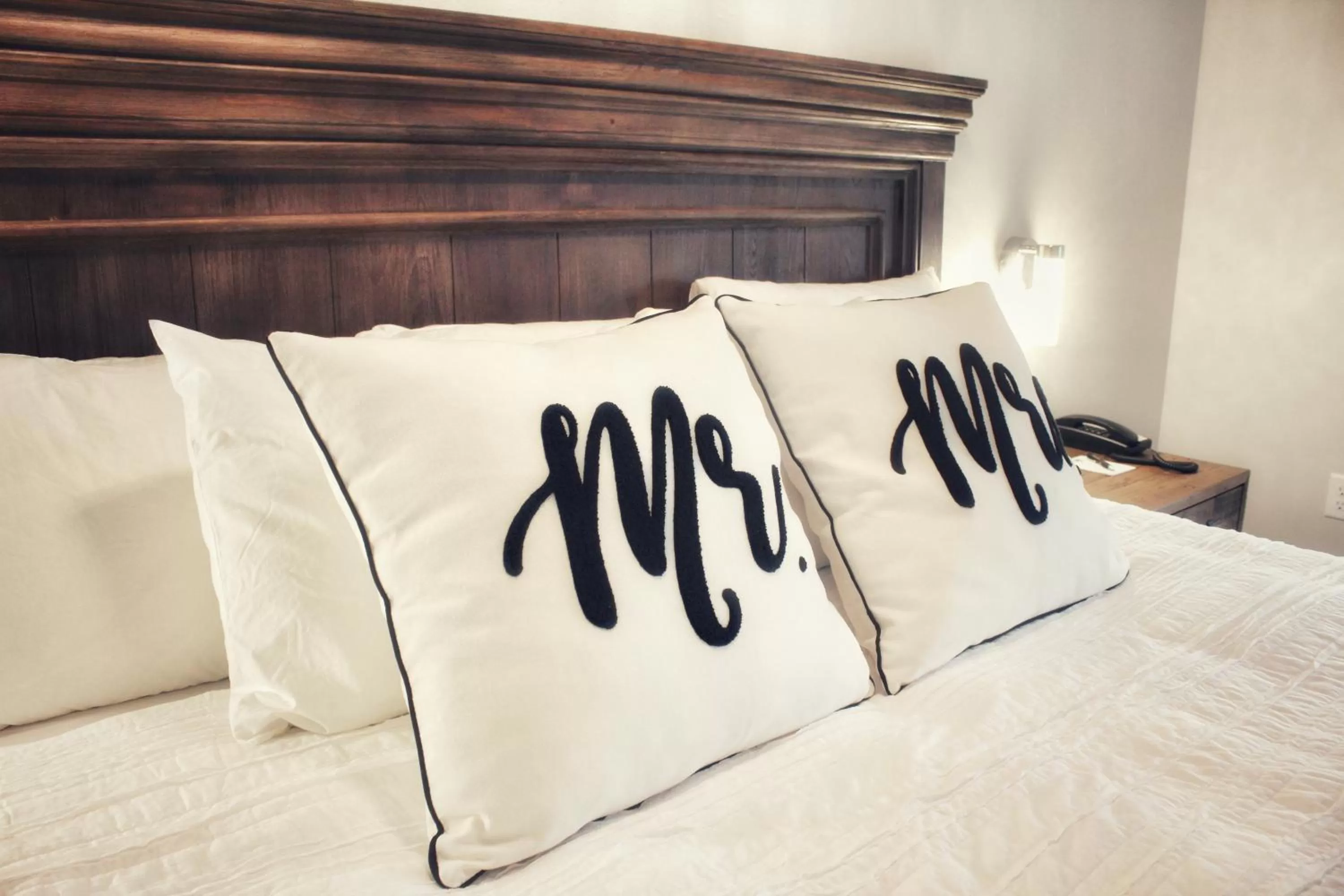 Decorative detail, Bed in Waterfront Hotel