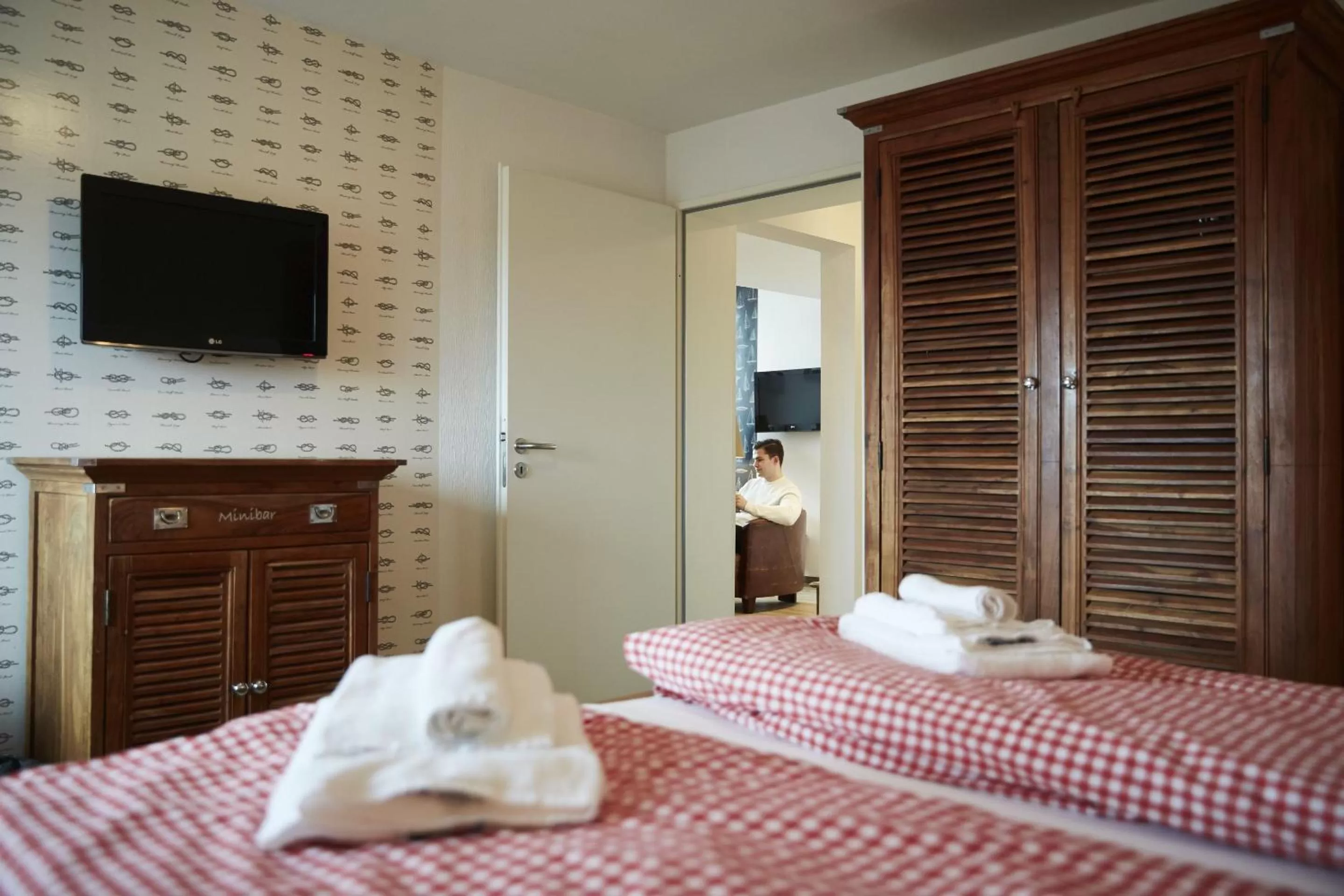 Bedroom, Bed in Bernstein-Hotel Bootshaus