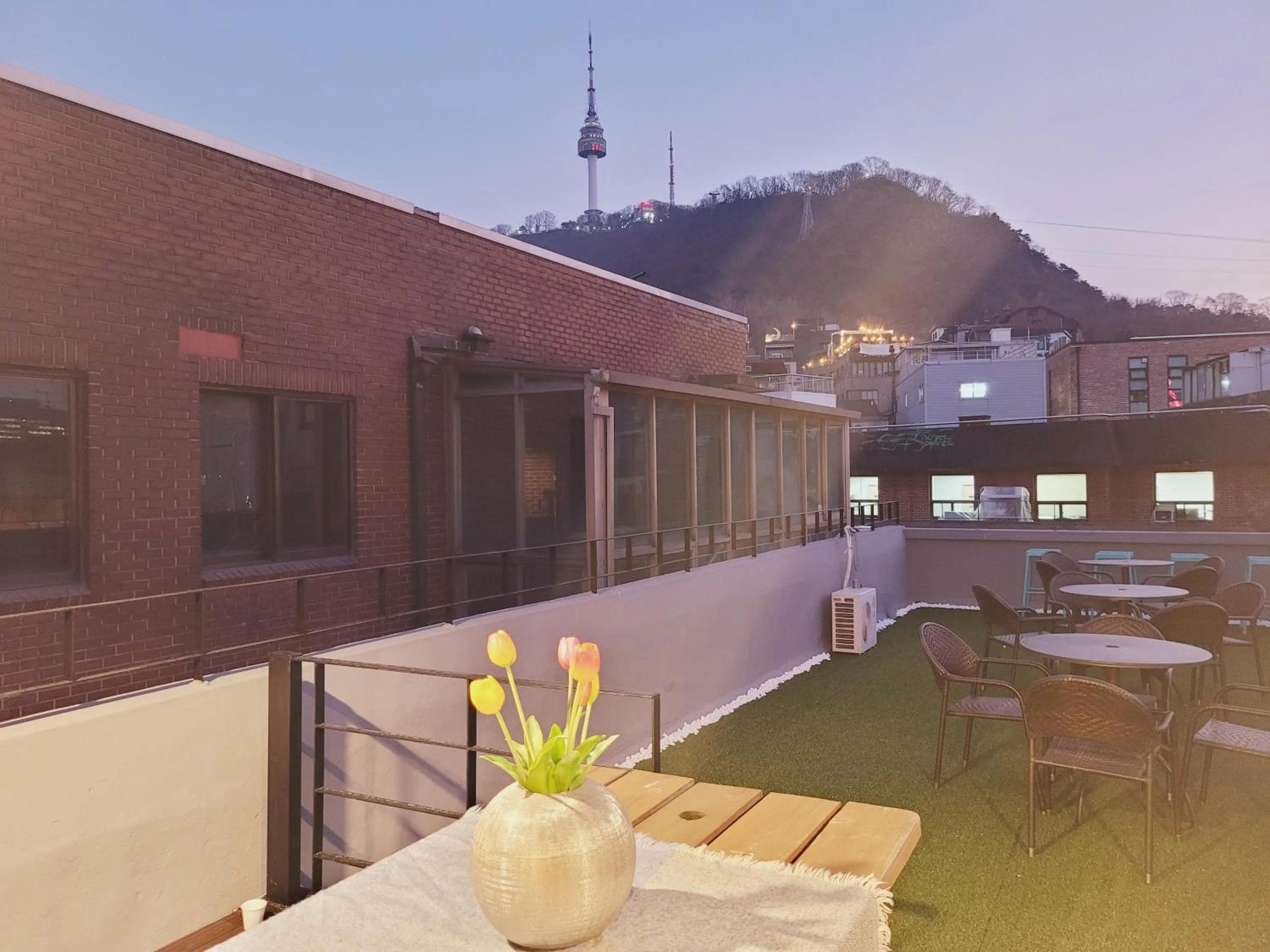 Patio in Olive Hostel MyeongDong