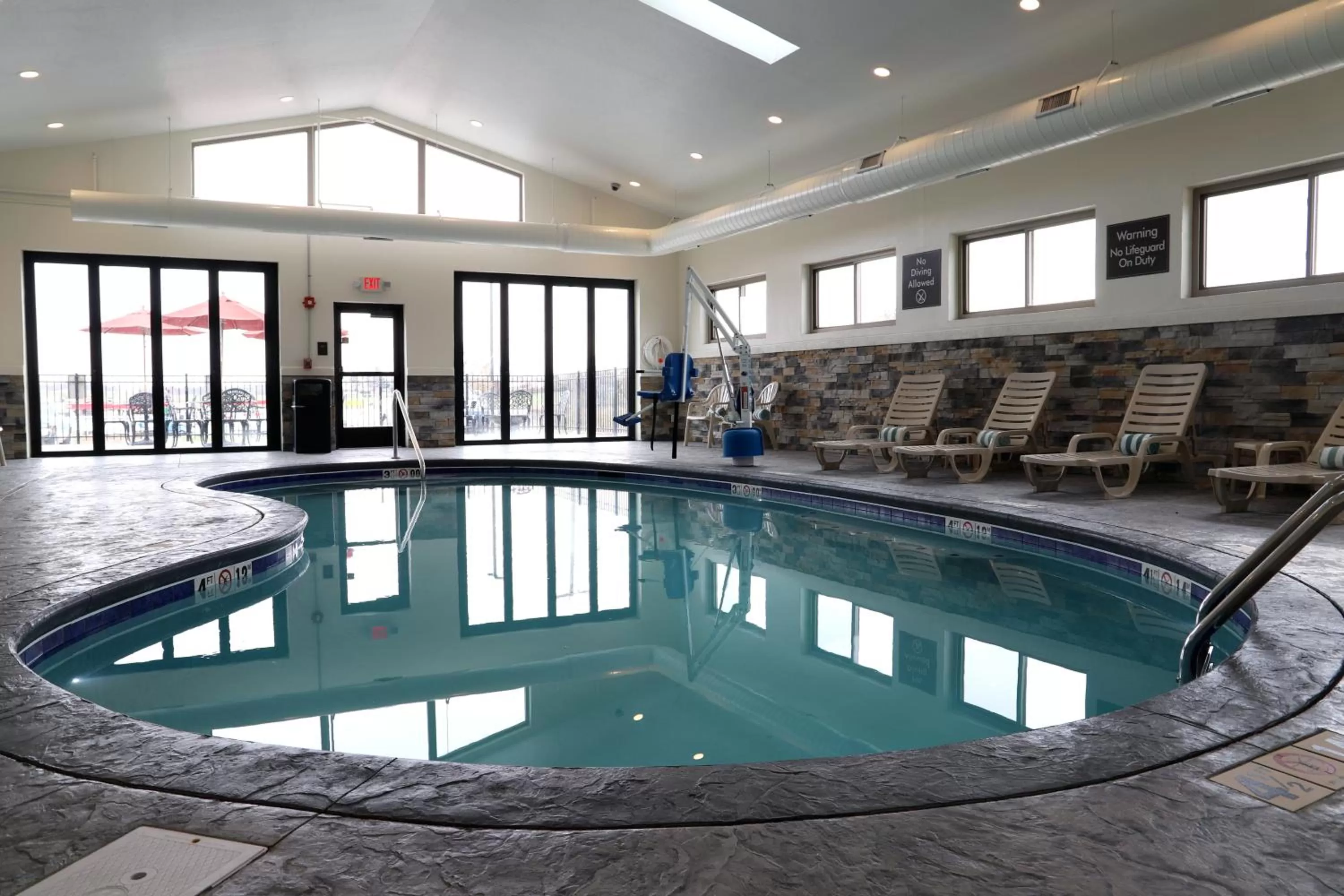 Swimming pool in Sleep Inn & Suites Belmont - St. Clairsville