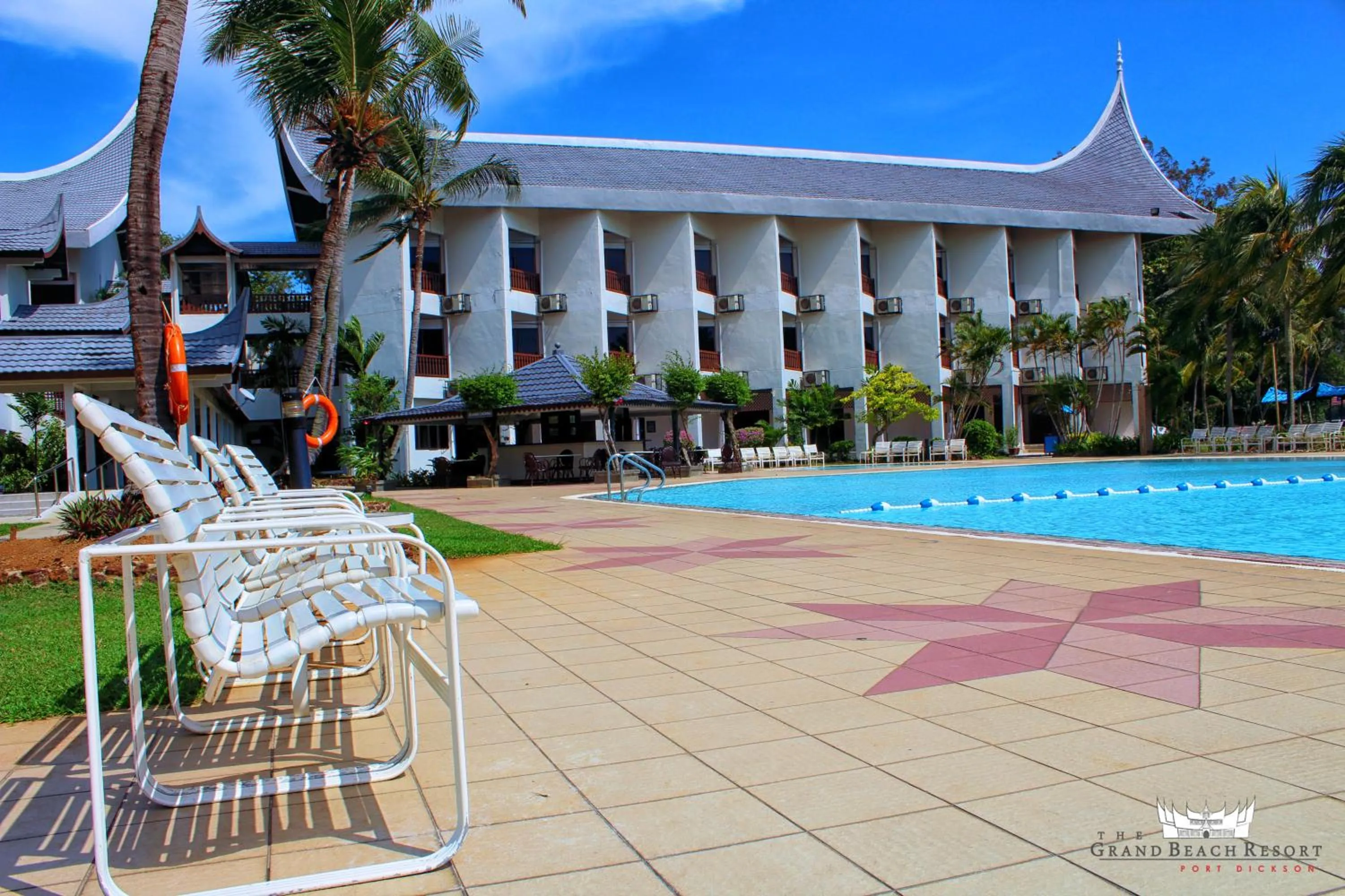 Swimming pool in The Grand Beach Resort Port Dickson