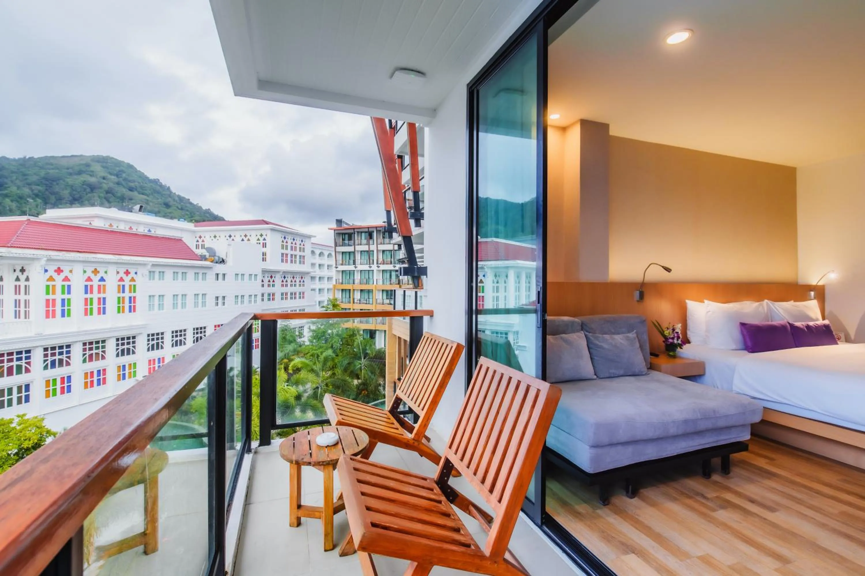 Balcony/Terrace, Bed in The Lunar Patong