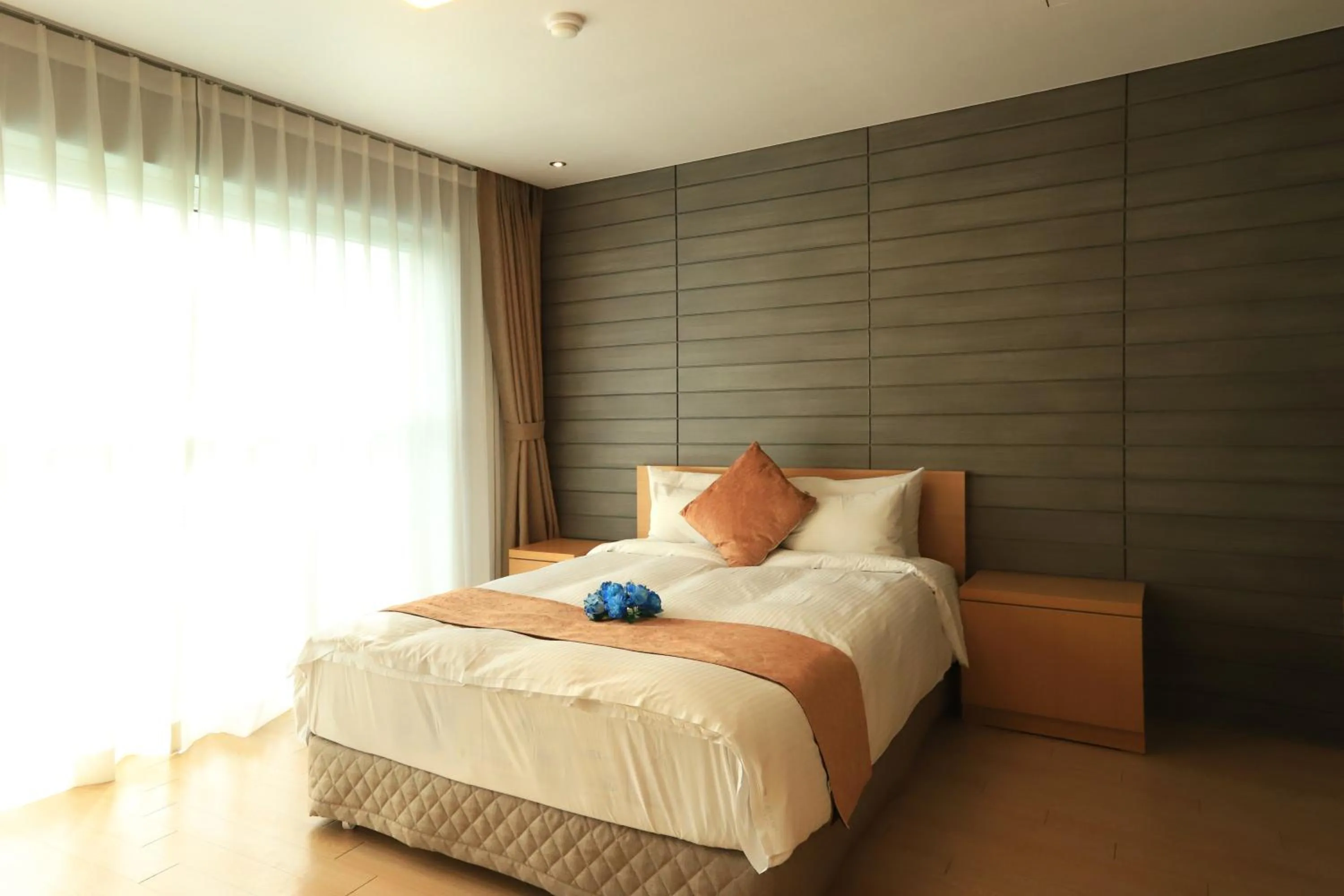 Bed in Y Resort Jeju