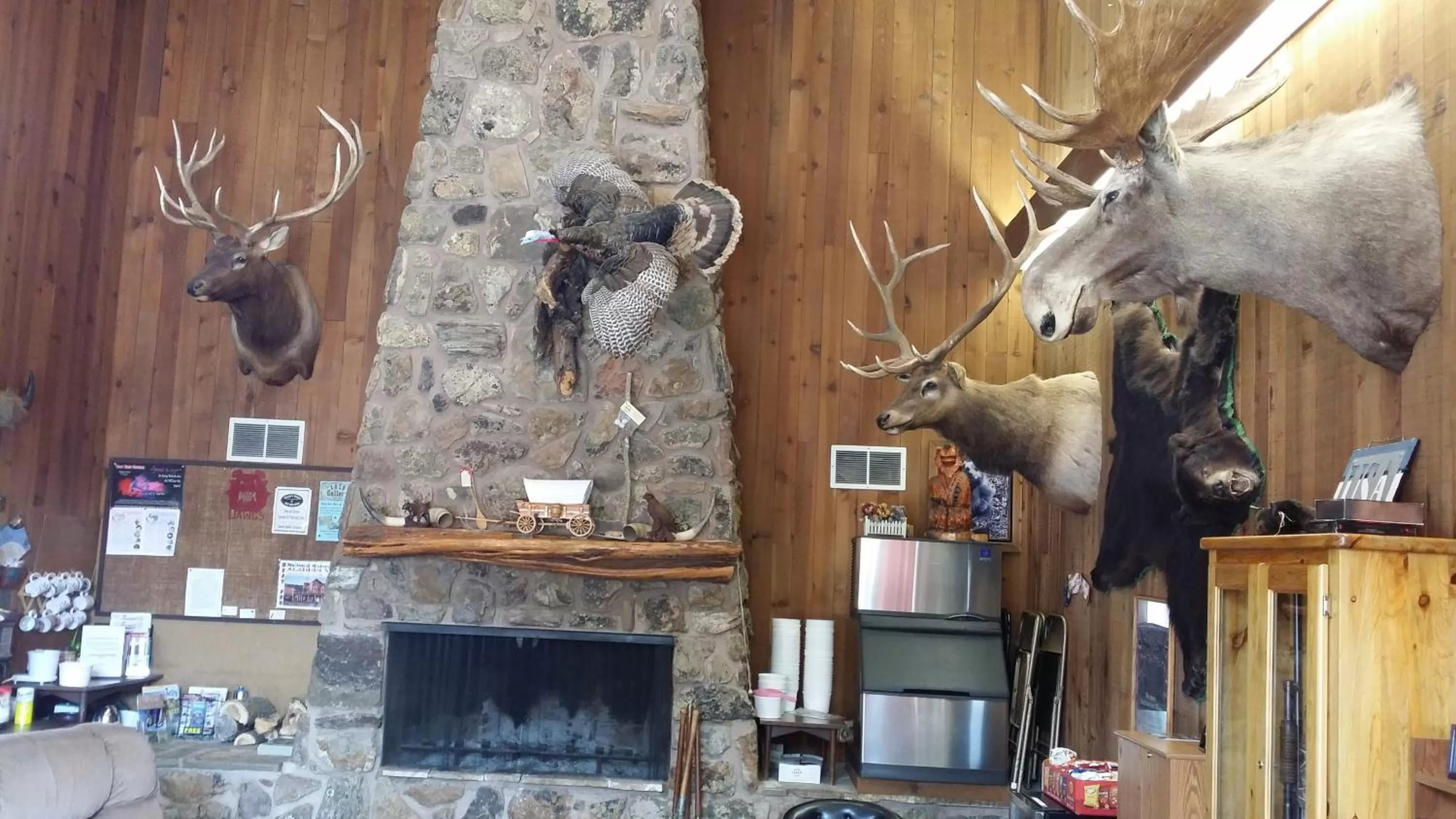 Lobby or reception in Bear Lodge Motel