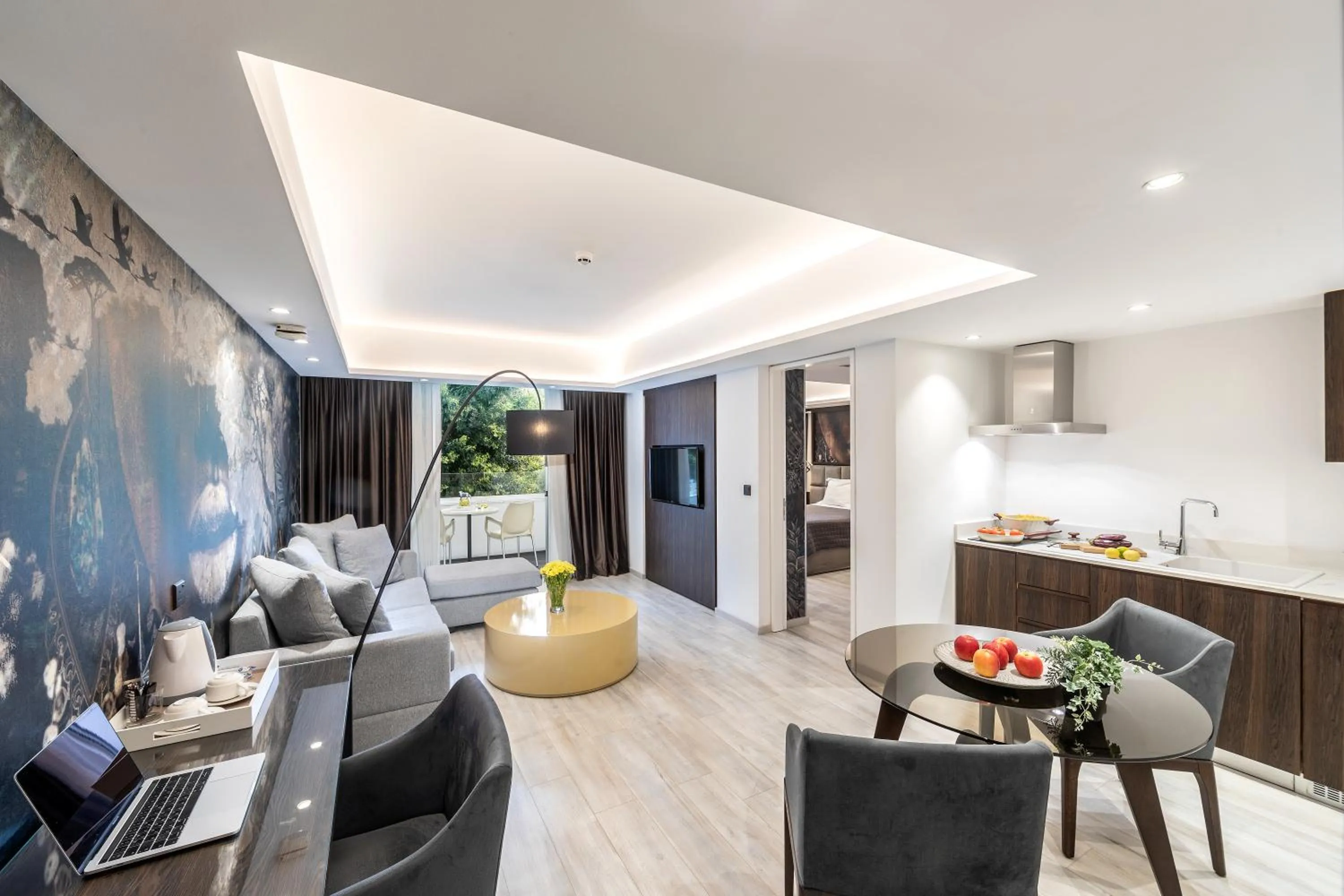 Kitchen or kitchenette in Almond Business Hotel