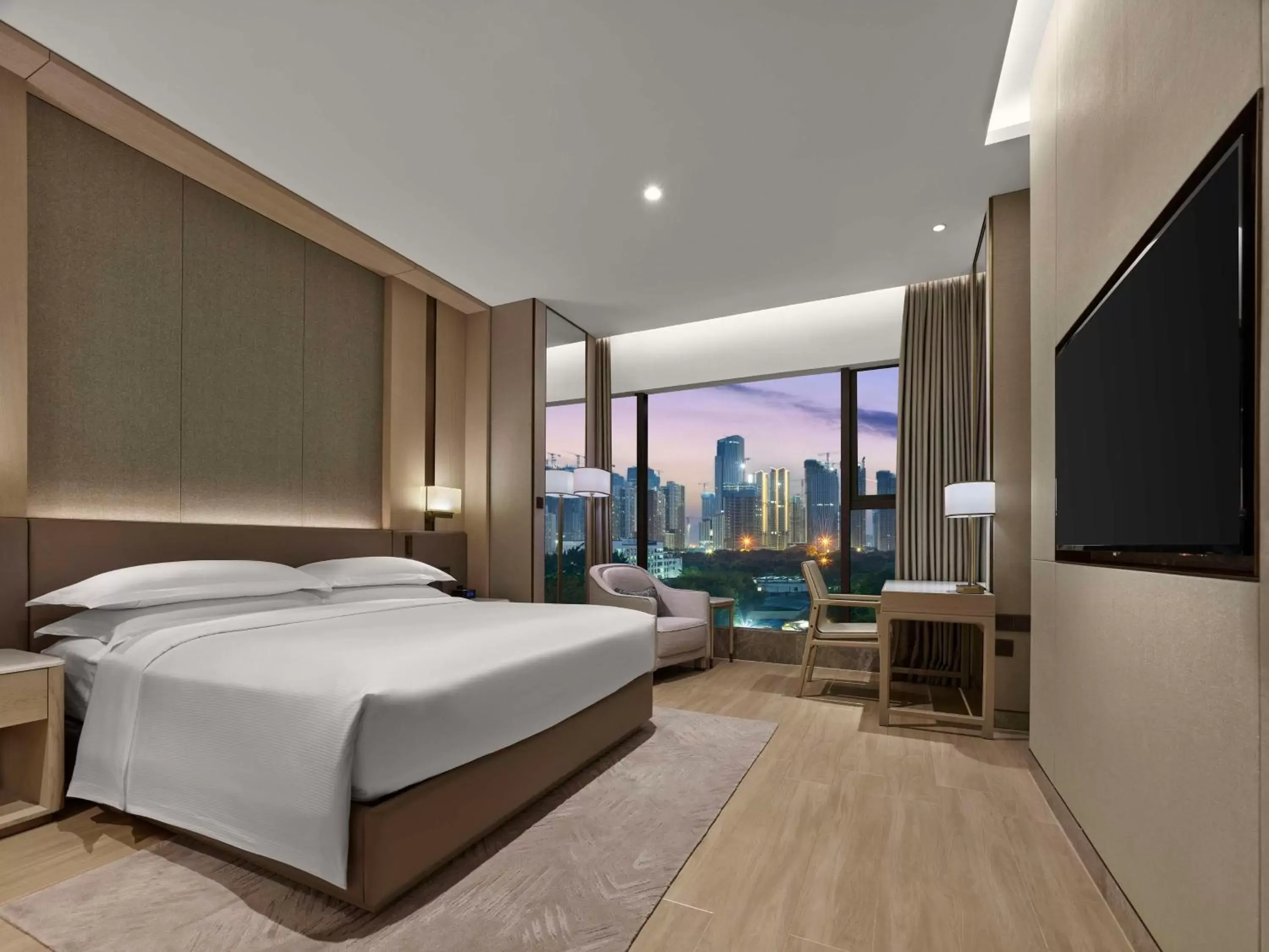 Two-Bedroom Apartment with King Bed in DoubleTree By Hilton Shenzhen Nanshan Hotel & Residences Two-Bedroom Apartment with King Bed in DoubleTree By Hilton Shenzhen Nanshan Hotel & Residences