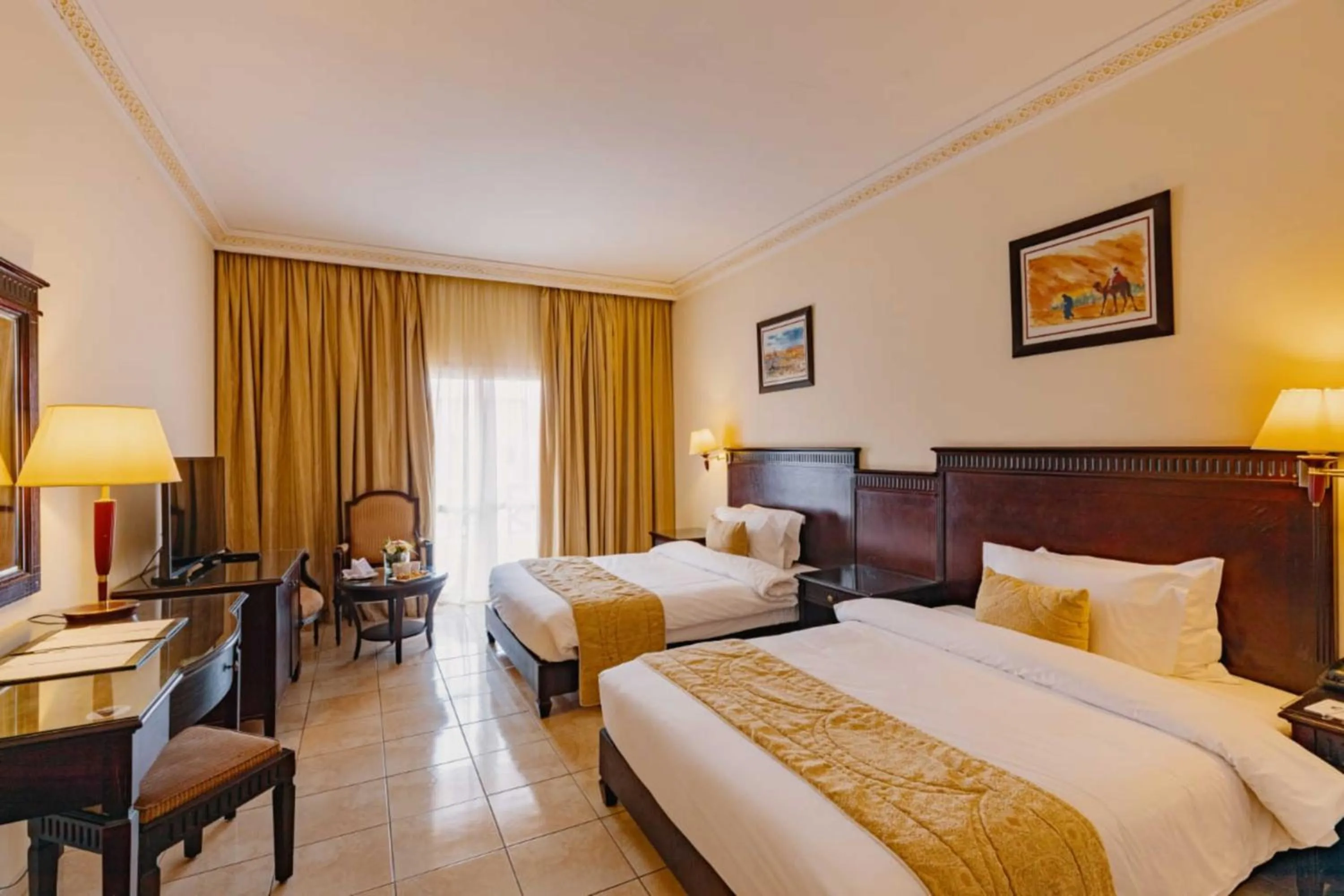 Twin Room with Pool View in Mogador Aqua Fun & Spa