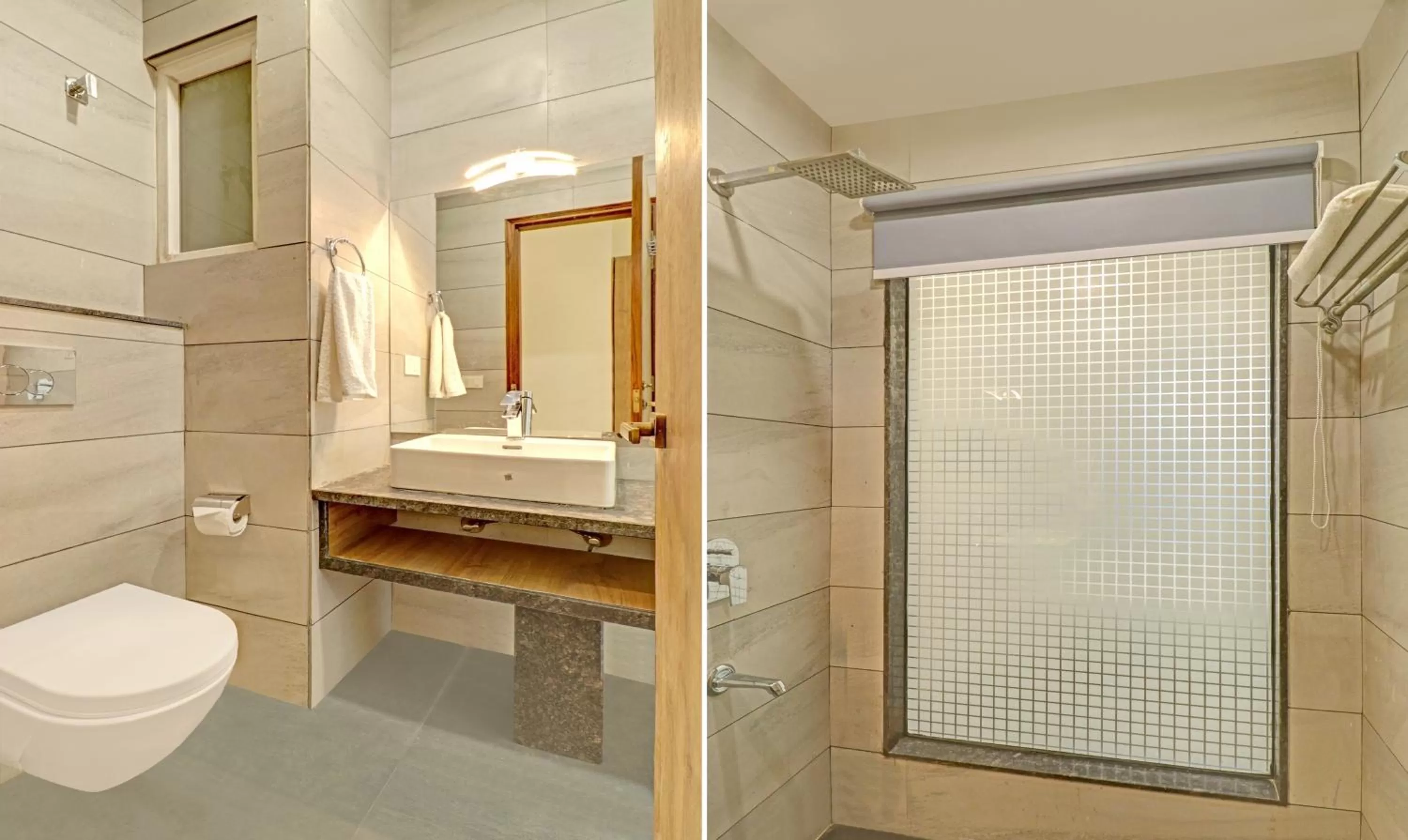 Bathroom in Treebo Delmont