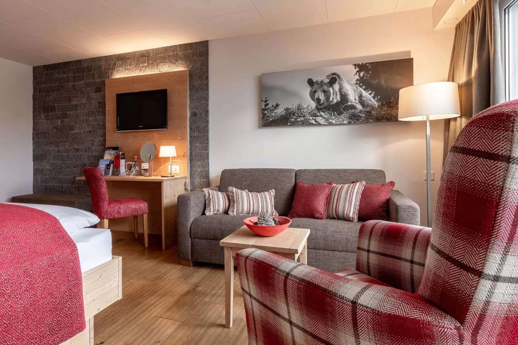 Bed in Blatter's Arosa Hotel & Bella Vista SPA