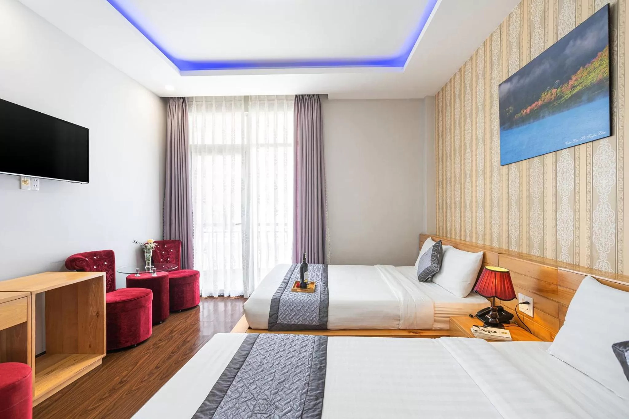 Bed in Dalat Wind Hotel